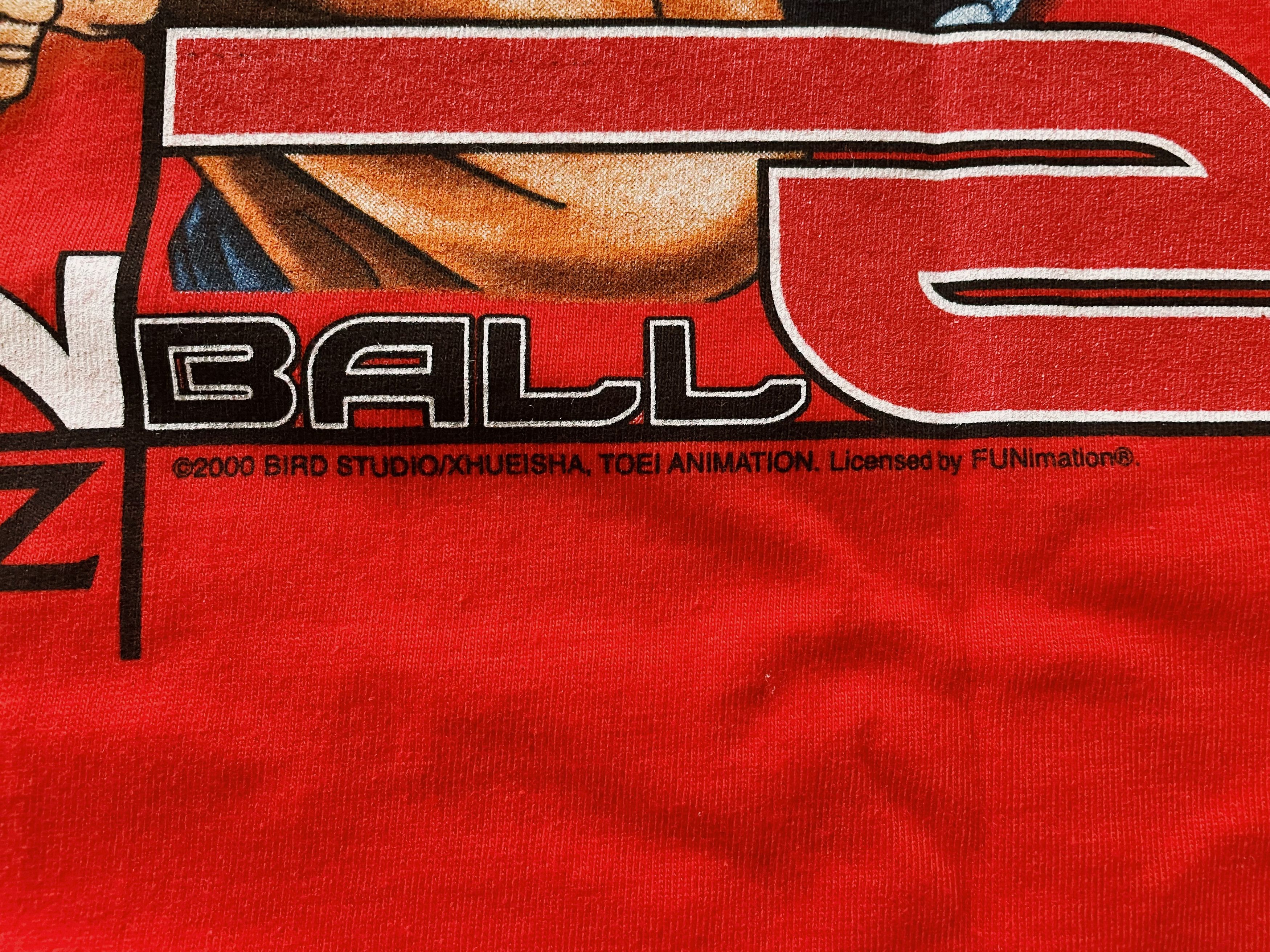 Anime × Japanese Brand × Vintage Vintage 2000 Y2K Dragon Ball Z Licensed T-shirt Red Size US M / EU 48-50 / 2 - 4 Thumbnail