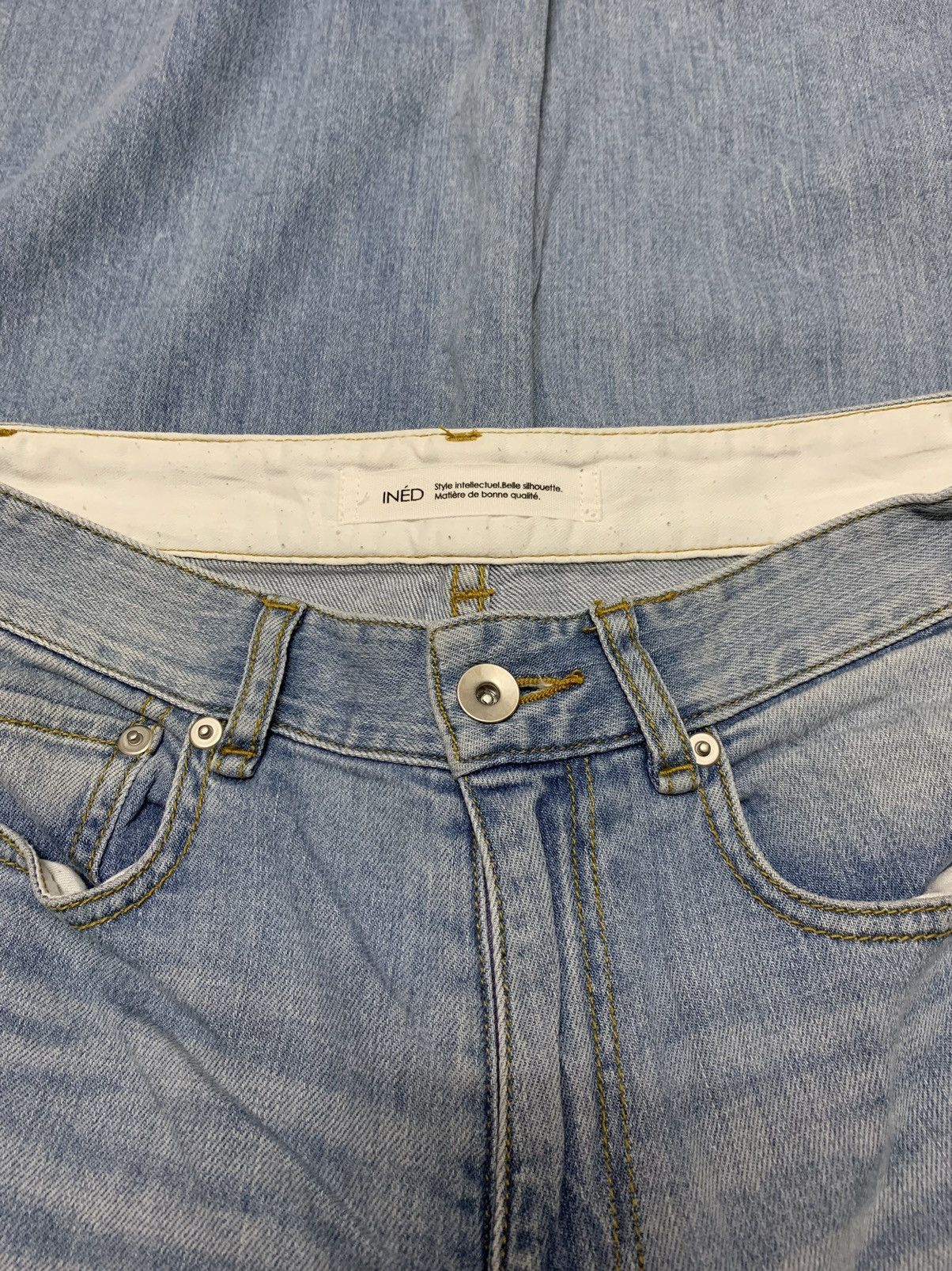 Yohji Yamamoto 🛒send offer🛒inéd homme by yohji yamamoto wide leg jeans Size 28" / US 6 / IT 42 - 4 Thumbnail