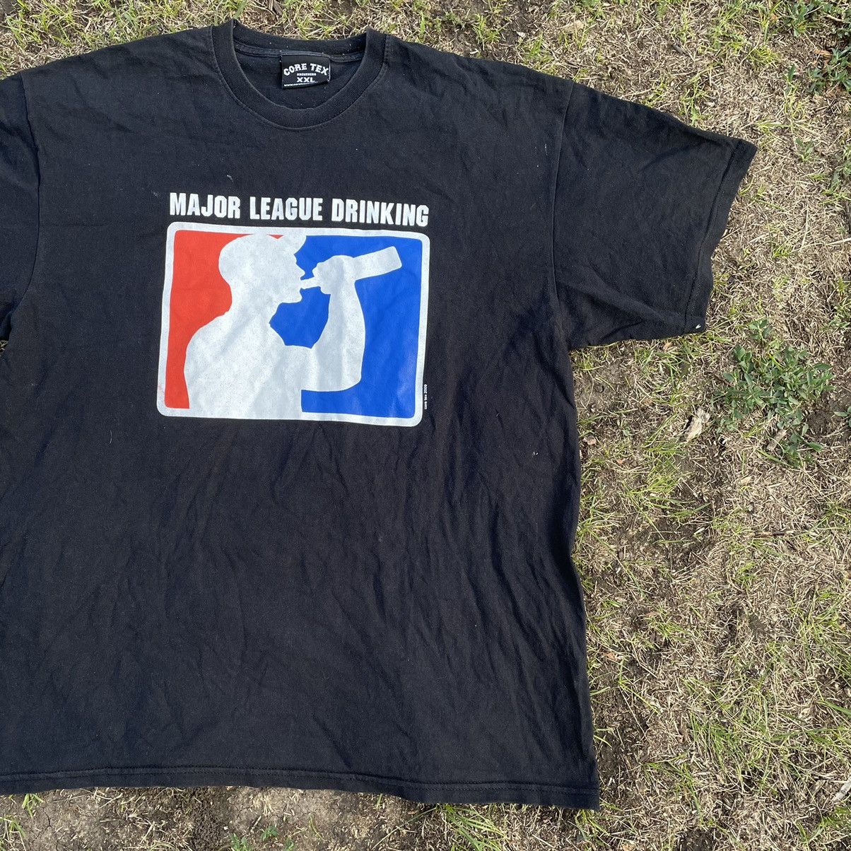 Vintage Vintage 90s Major League Drinking Graphic Tee Streetwear XL Size US XL / EU 56 / 4 - 3 Thumbnail