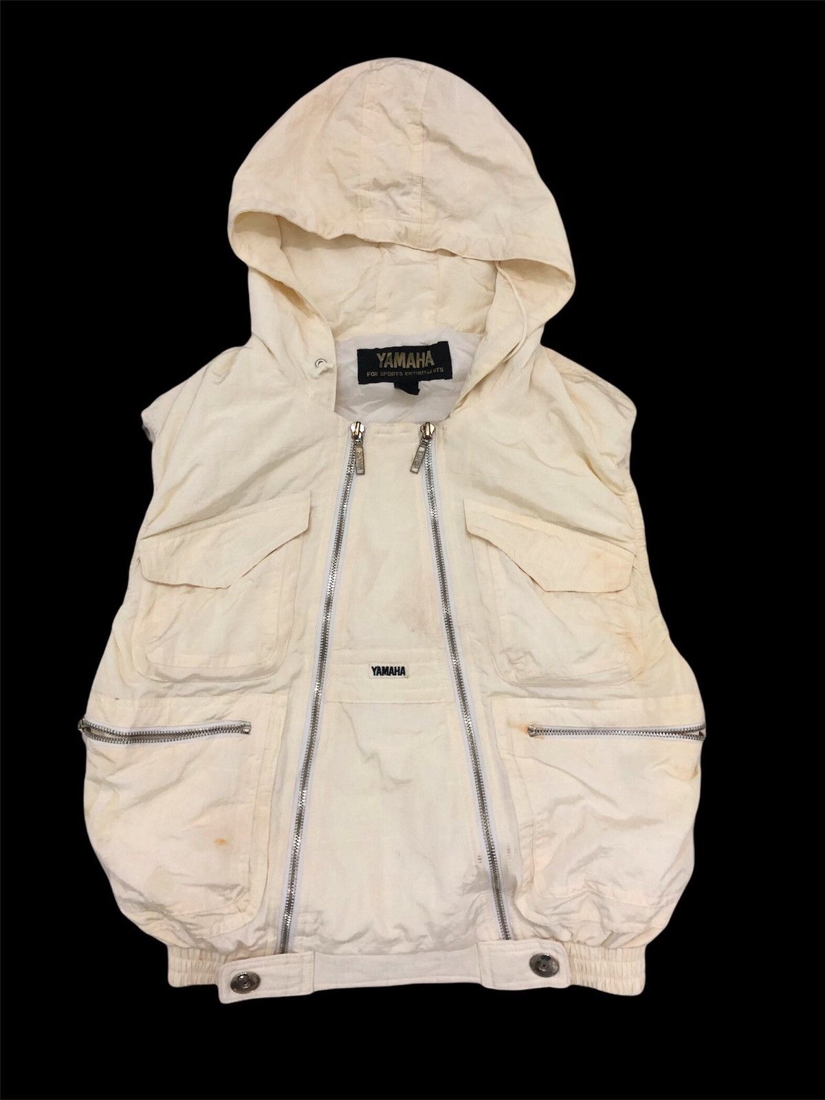 Vintage × Yamaha Vintage Yamaha Racing Hooded Vest Size US M / EU 48-50 / 2 - 1 Thumbnail