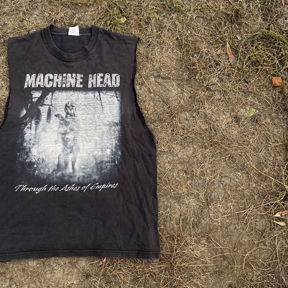 Vintage Vintage 90s Y2K Faded Faded Machine Horror Band L Size US L / EU 52-54 / 3 - 3 Thumbnail
