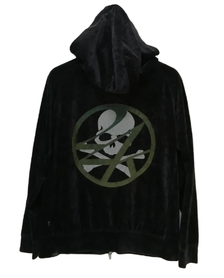 image of 24 Karats X Mastermind Japan Hoodie in Black, Men's (Size Medium)
