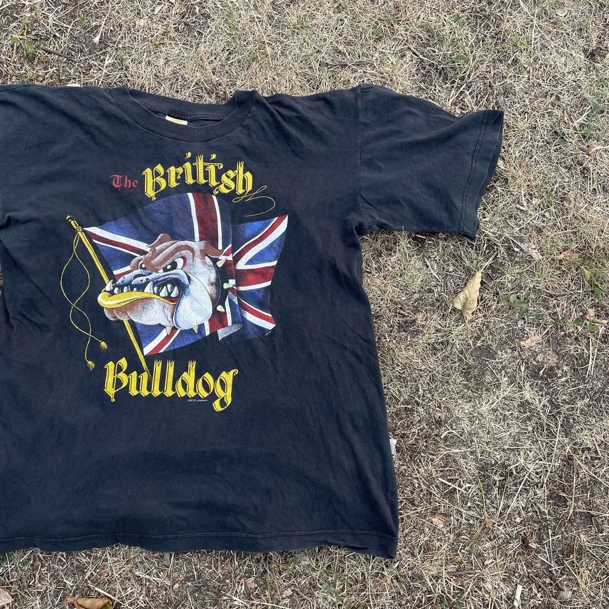 Vintage Vintage 90s British Bulldog Graphic Tee Sun Faded Streetwear Size US L / EU 52-54 / 3 - 3 Thumbnail