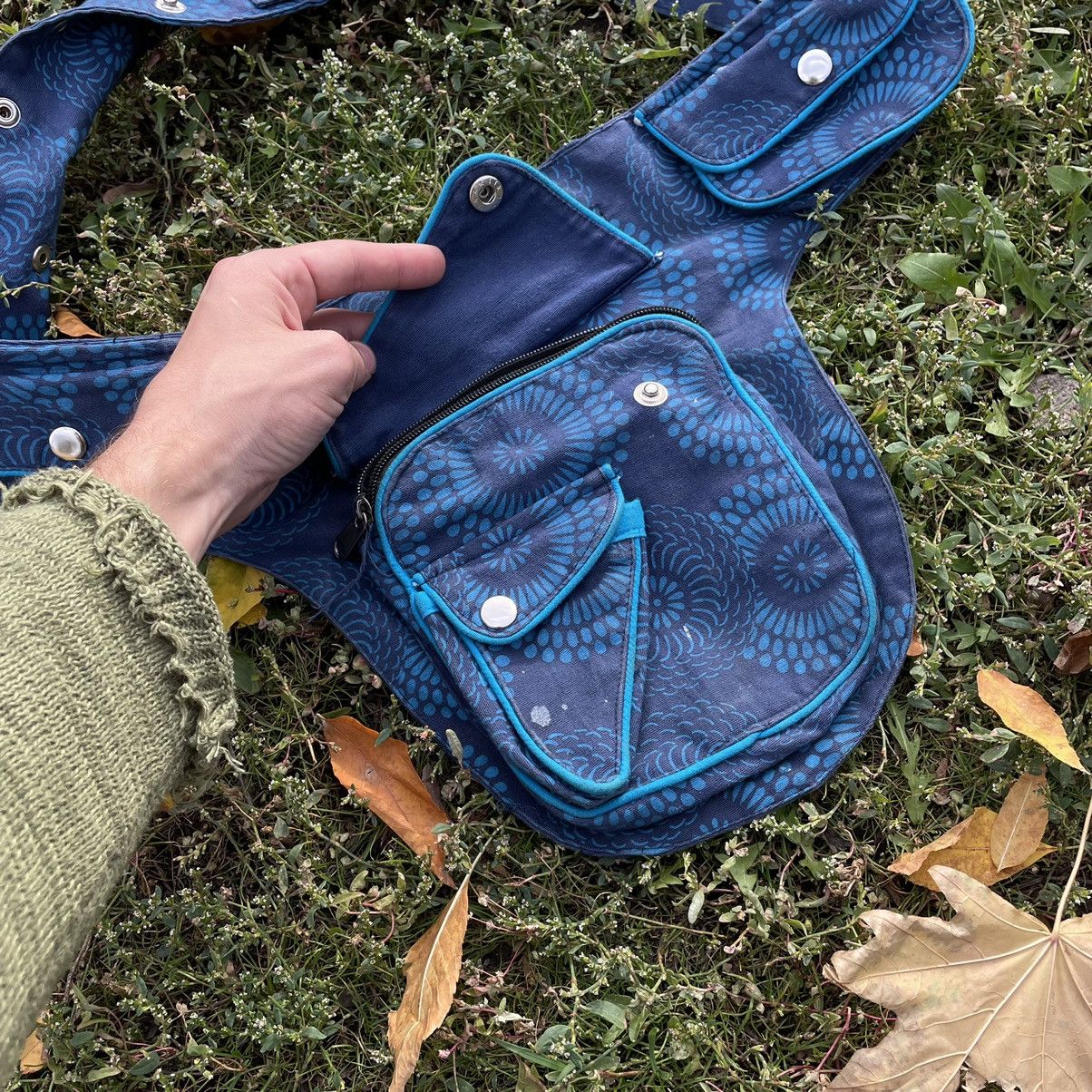 Vintage Vintage Y2K Denim Crossbody Bag Multiple Pockets Streetwear Size ONE SIZE - 5 Thumbnail