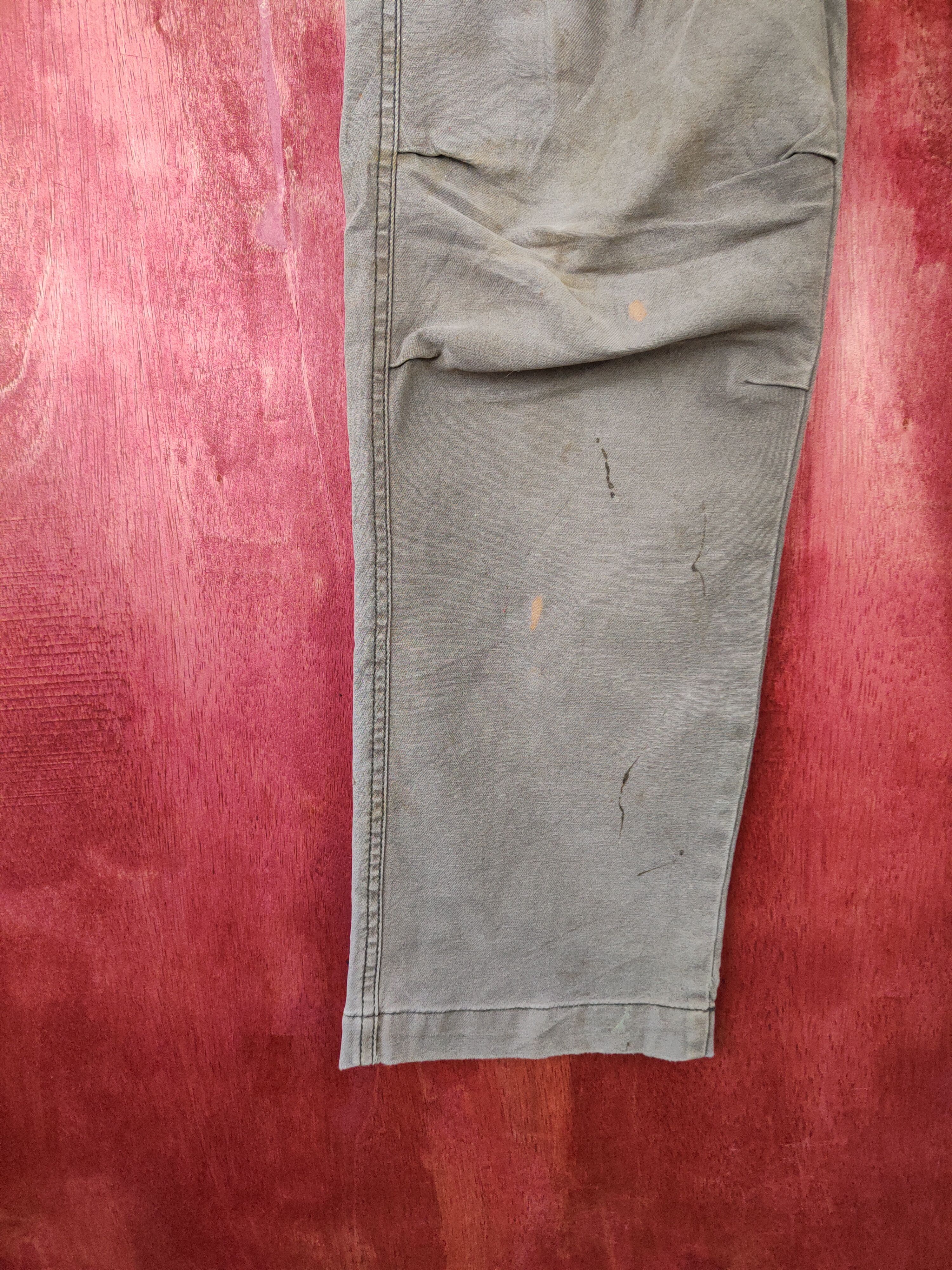 Faded Glory I'z Frontier Dark Gray Faded thrashed Cargo Pants #S589 Size US 35 - 6 Thumbnail