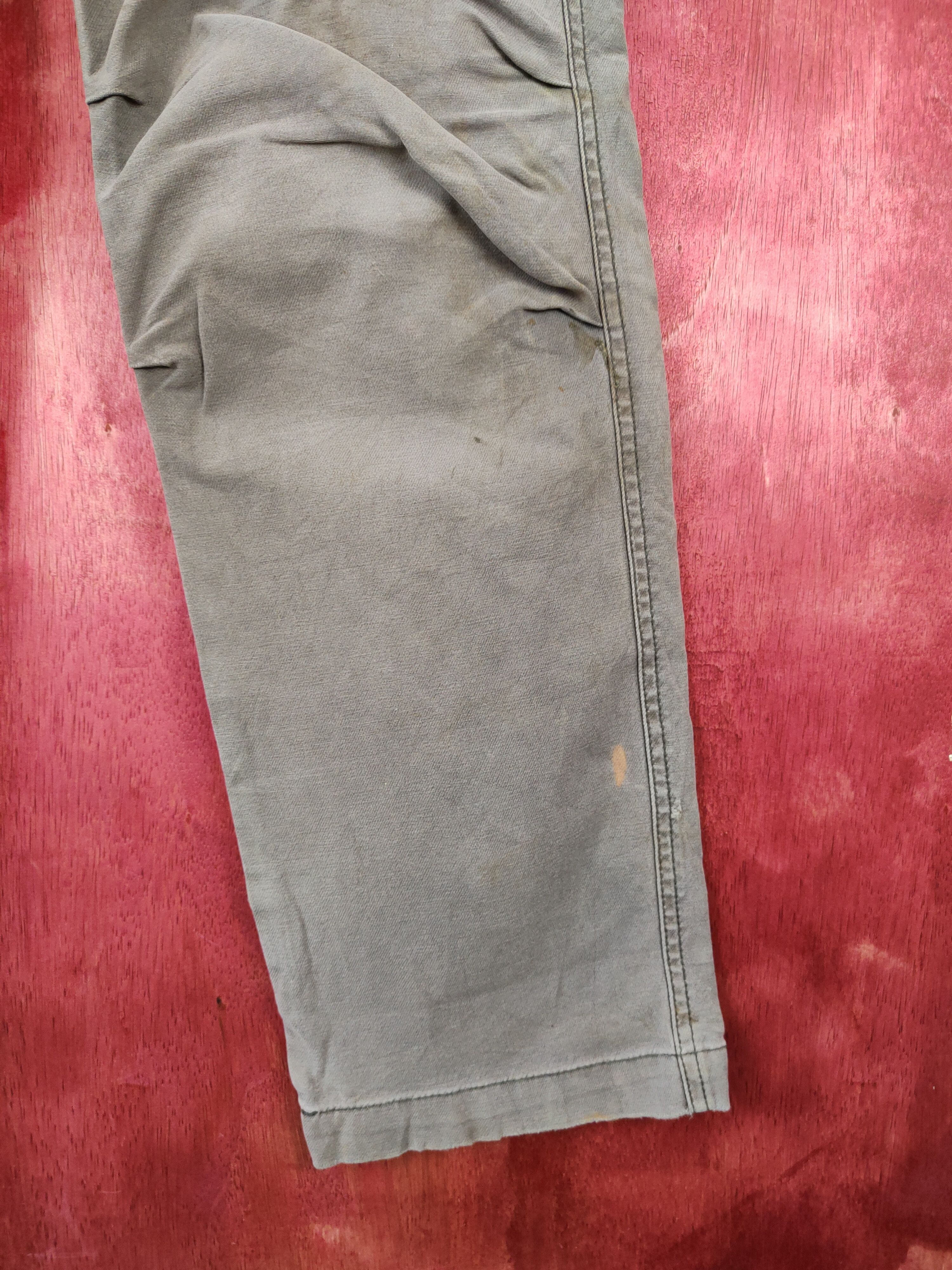 Faded Glory I'z Frontier Dark Gray Faded thrashed Cargo Pants #S589 Size US 35 - 8 Thumbnail
