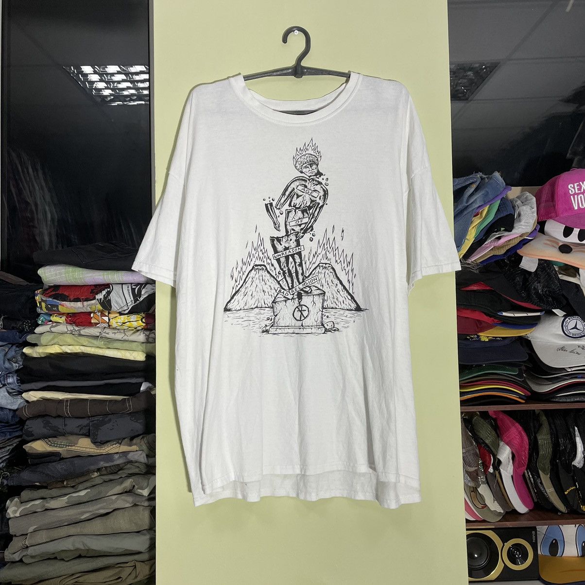 Vintage Vintage Y2K Graphic Tee Occult Art Grunge Punk Wide Leg XXL Size US XXL / EU 58 / 5 - 2 Thumbnail
