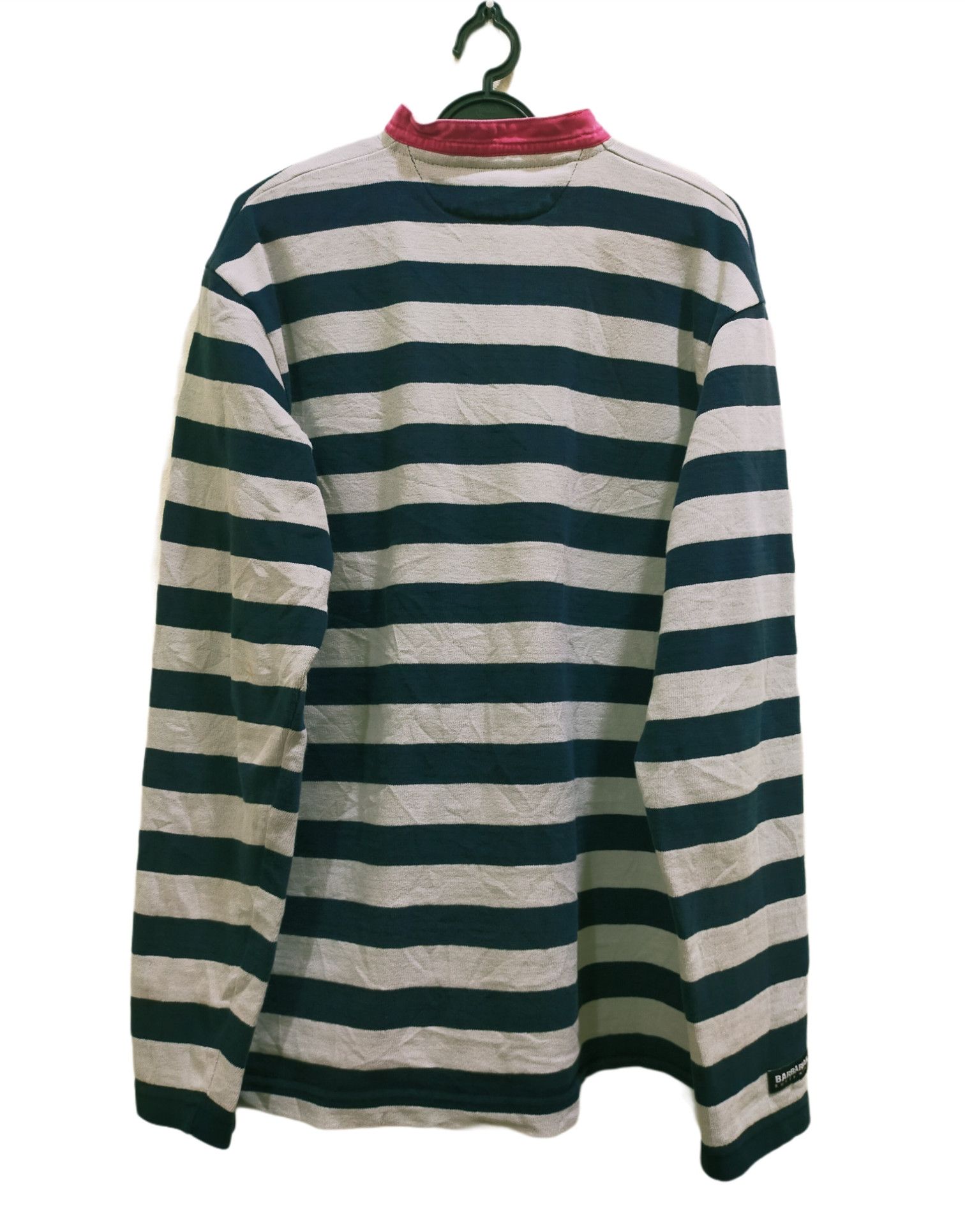 Barbarian × Vintage Vintage Long Sleeve Button Barbarian Rugby Wear Stripe Size US M / EU 48-50 / 2 - 4 Thumbnail