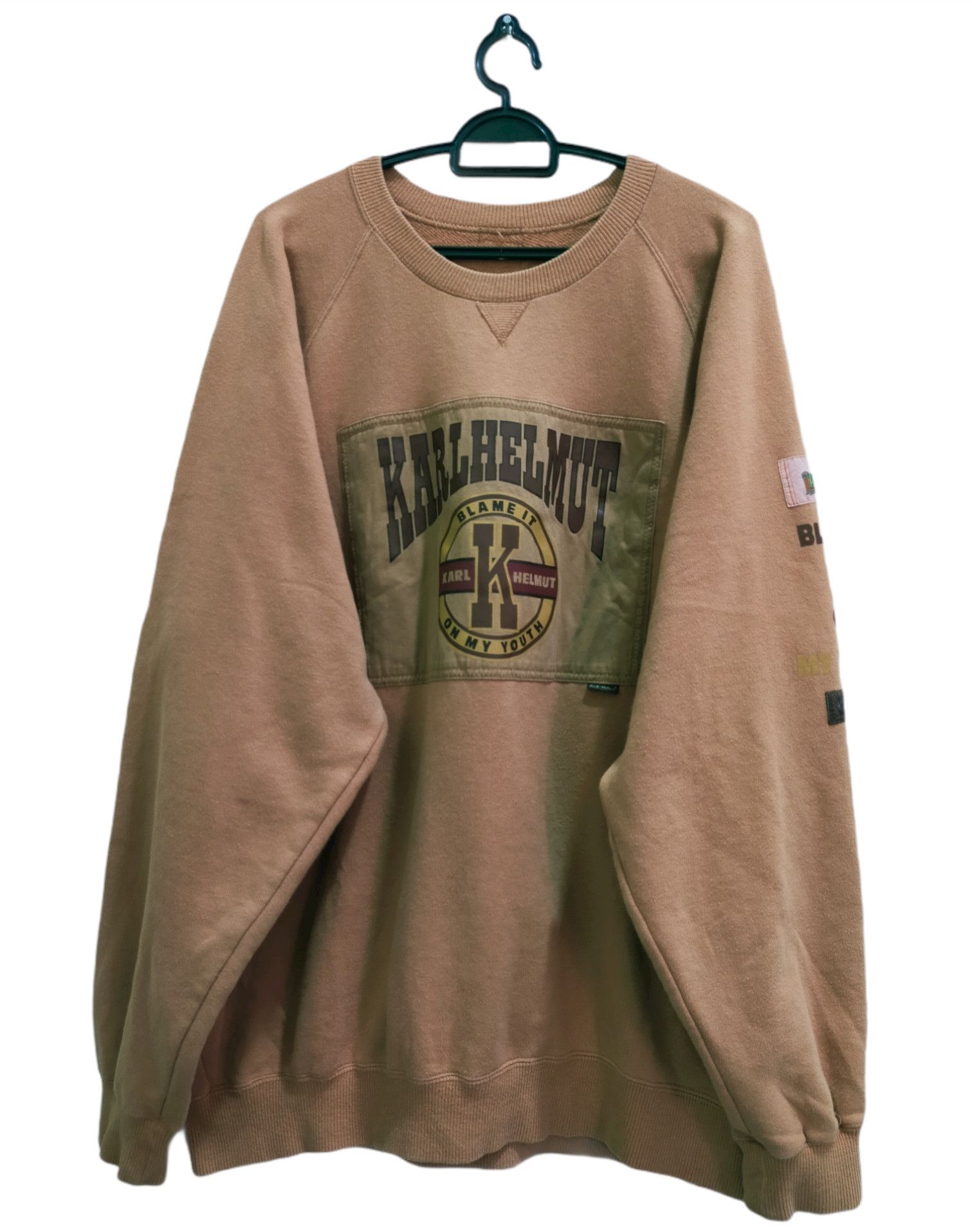 Japanese Brand Karl Helmut Patches Sweatshirt Size US L / EU 52-54 / 3 - 1 Thumbnail
