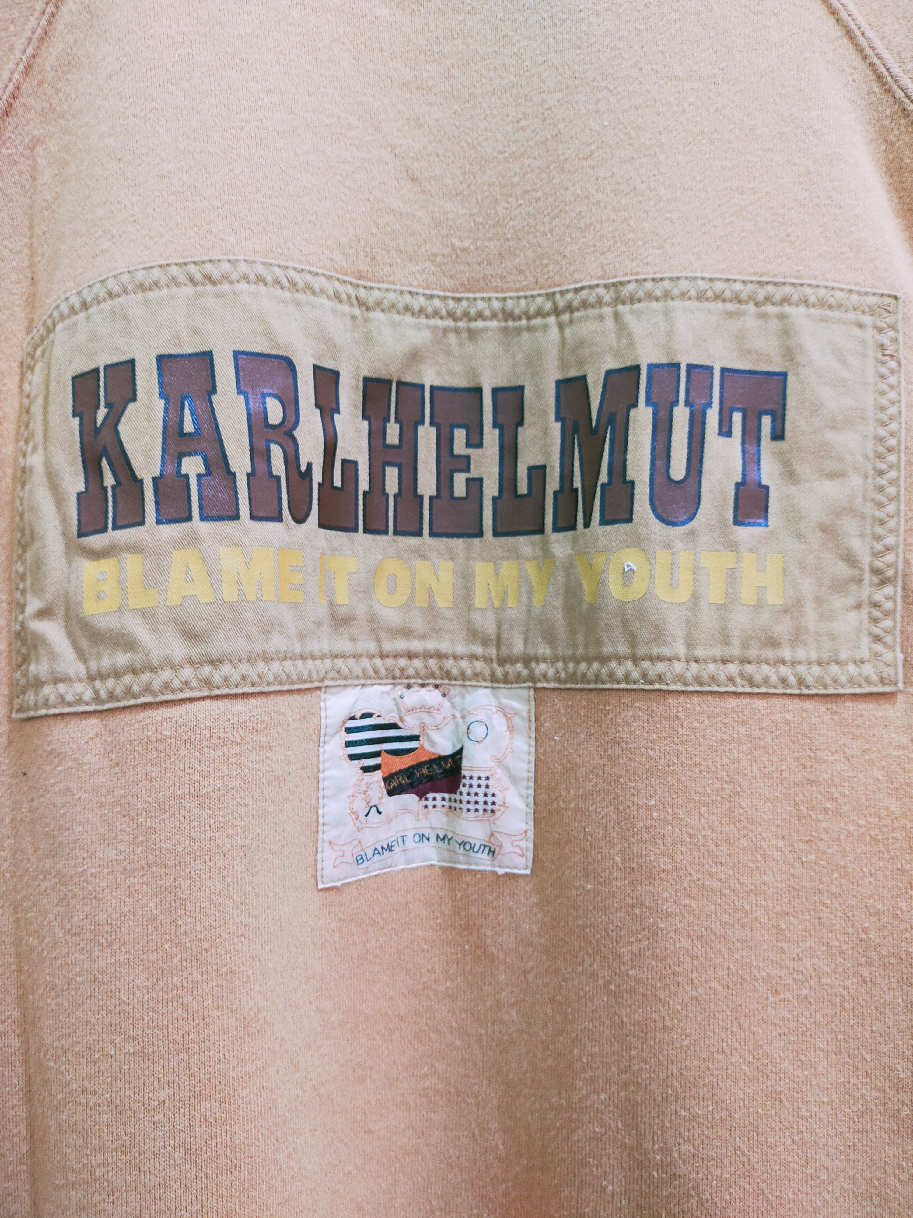 Japanese Brand Karl Helmut Patches Sweatshirt Size US L / EU 52-54 / 3 - 6 Thumbnail