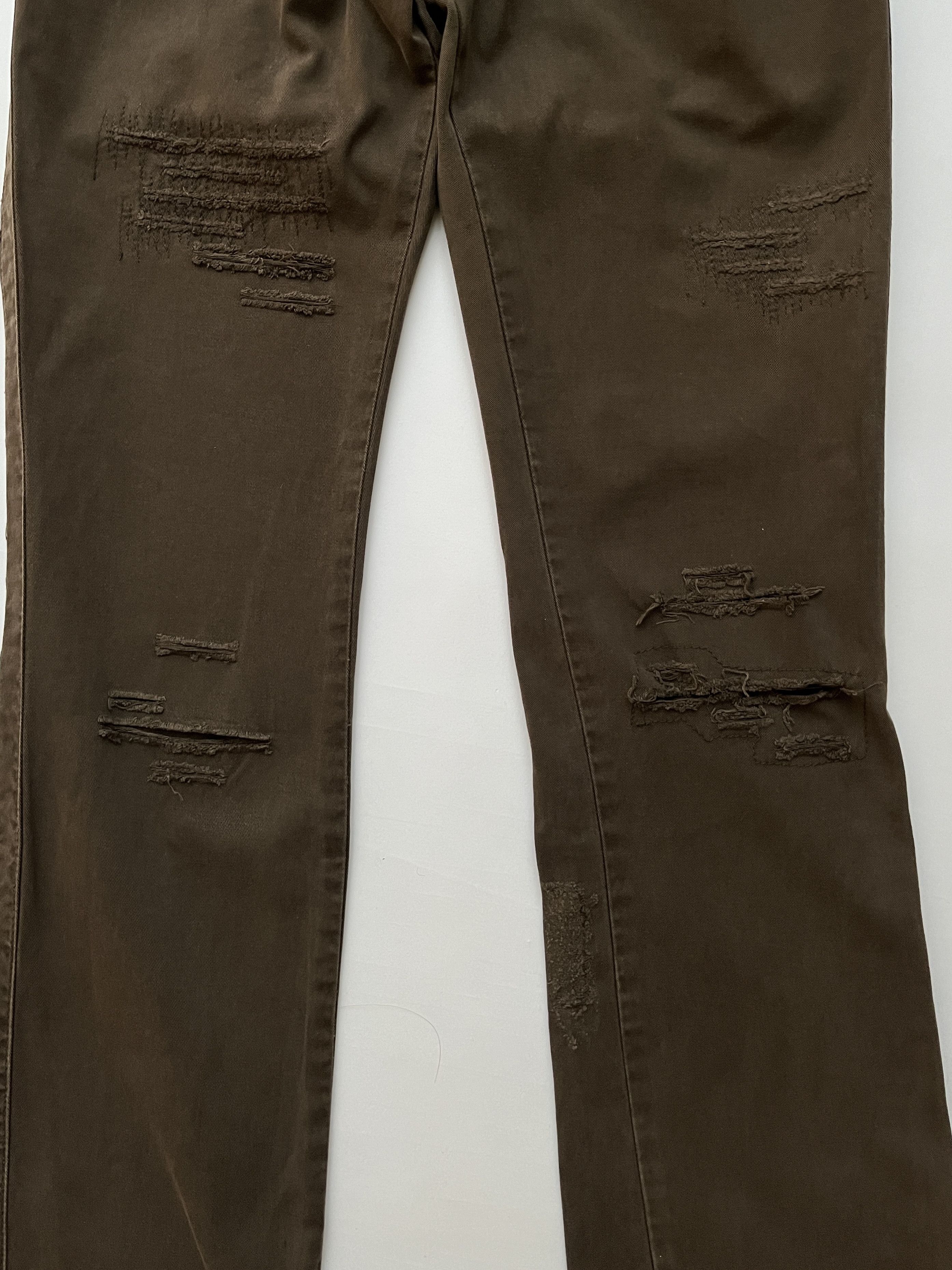 Dirk Bikkembergs ⚡️QUICK SALE⚡️1990's Dirk Bikkembergs Distressed Jeans Pants Size 26" / US 2 / IT 38 - 4 Thumbnail