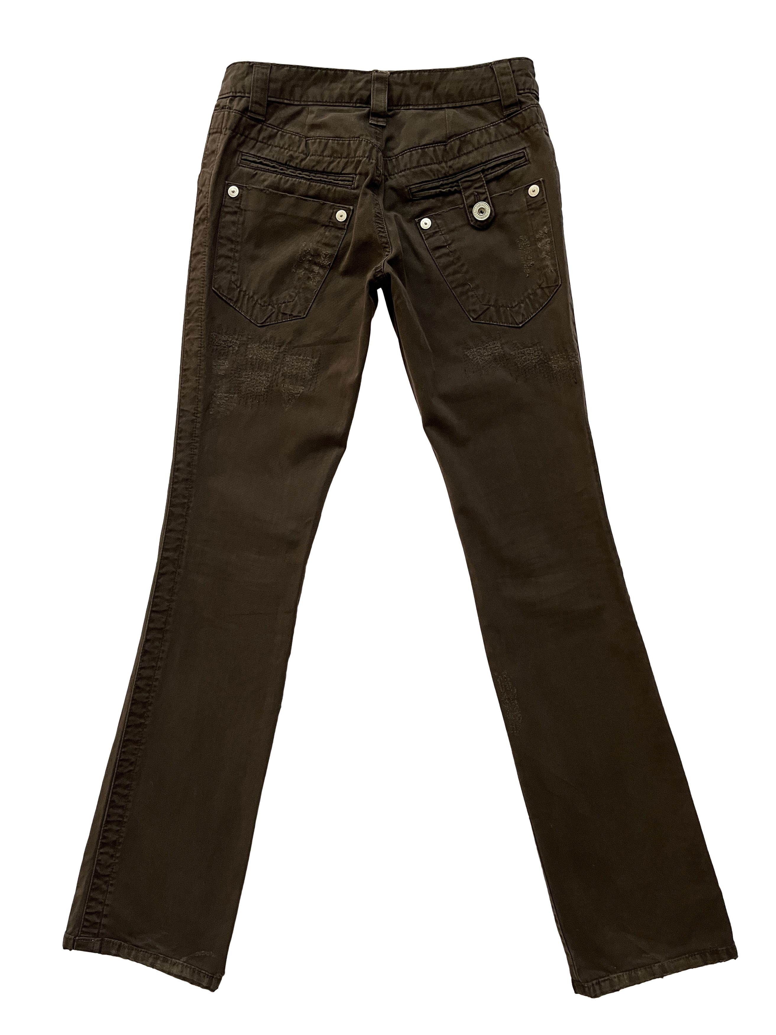 Dirk Bikkembergs ⚡️QUICK SALE⚡️1990's Dirk Bikkembergs Distressed Jeans Pants Size 26" / US 2 / IT 38 - 2 Thumbnail
