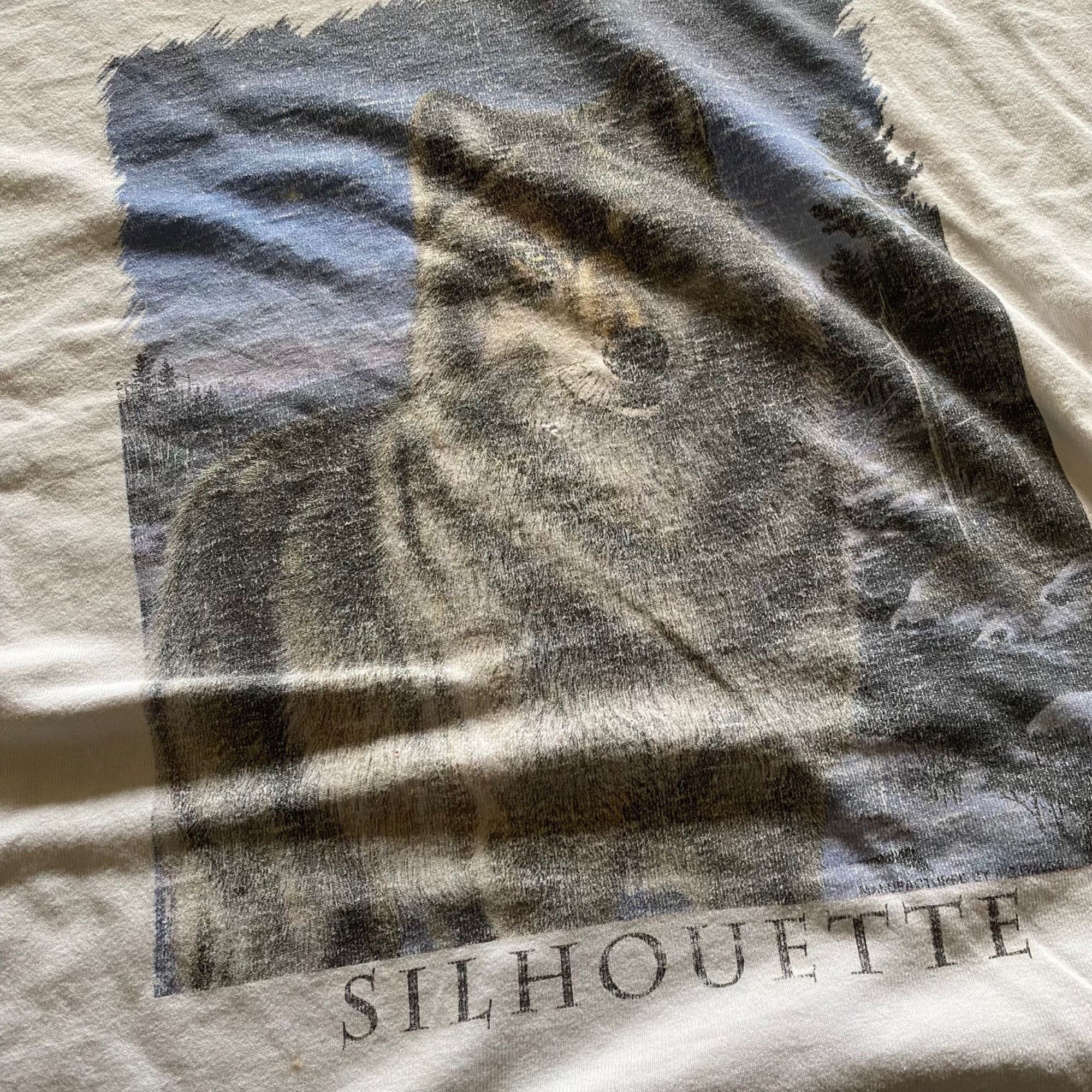 Fruit Of The Loom Vintage 90s Wolf Art Nature Animals Single Stitch T-Shirt Size US XL / EU 56 / 4 - 2 Thumbnail