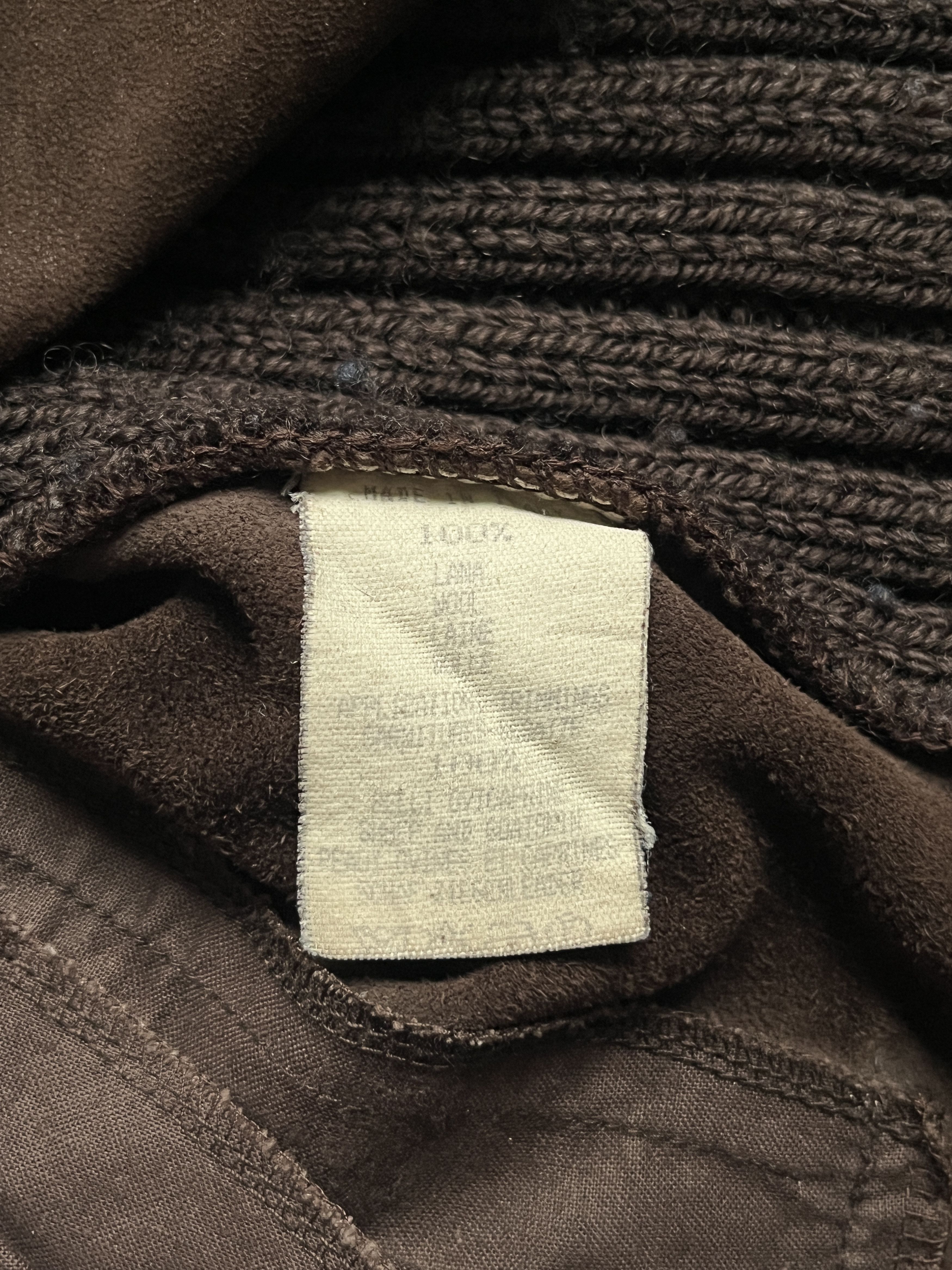 Maison Margiela ⚡️QUICK SALE⚡️1990's Miss Deanna Brown Suede & Knit Cardigan Size M / US 6-8 / IT 42-44 - 3 Thumbnail