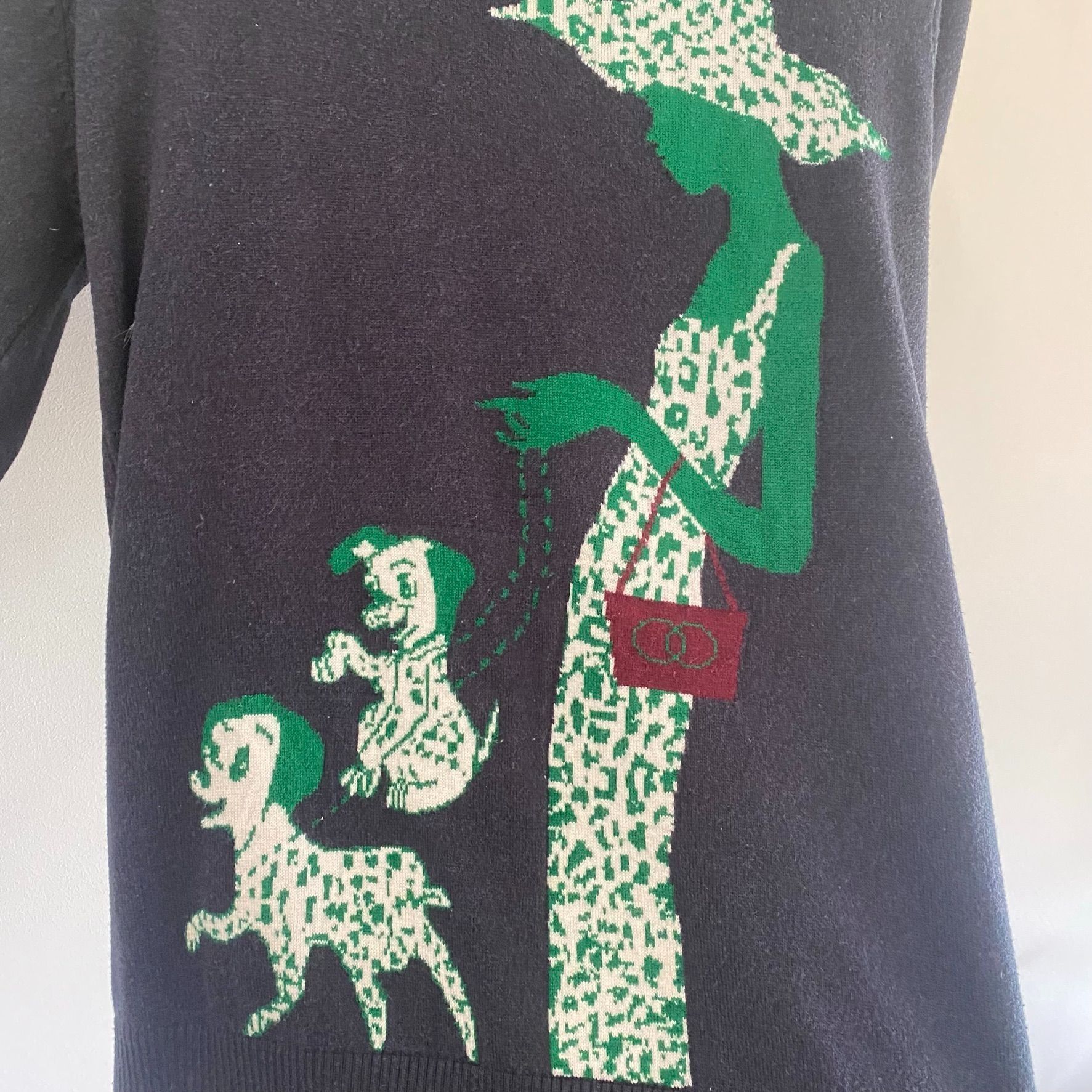 Disney Vintage 101 Dalmatians Knit Turtleneck Sweater Size US S / EU 44-46 / 1 - 2 Thumbnail