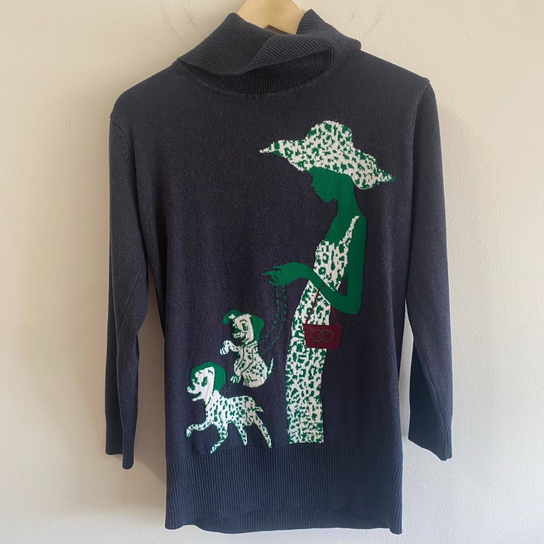 Disney Vintage 101 Dalmatians Knit Turtleneck Sweater Size US S / EU 44-46 / 1 - 1 Thumbnail