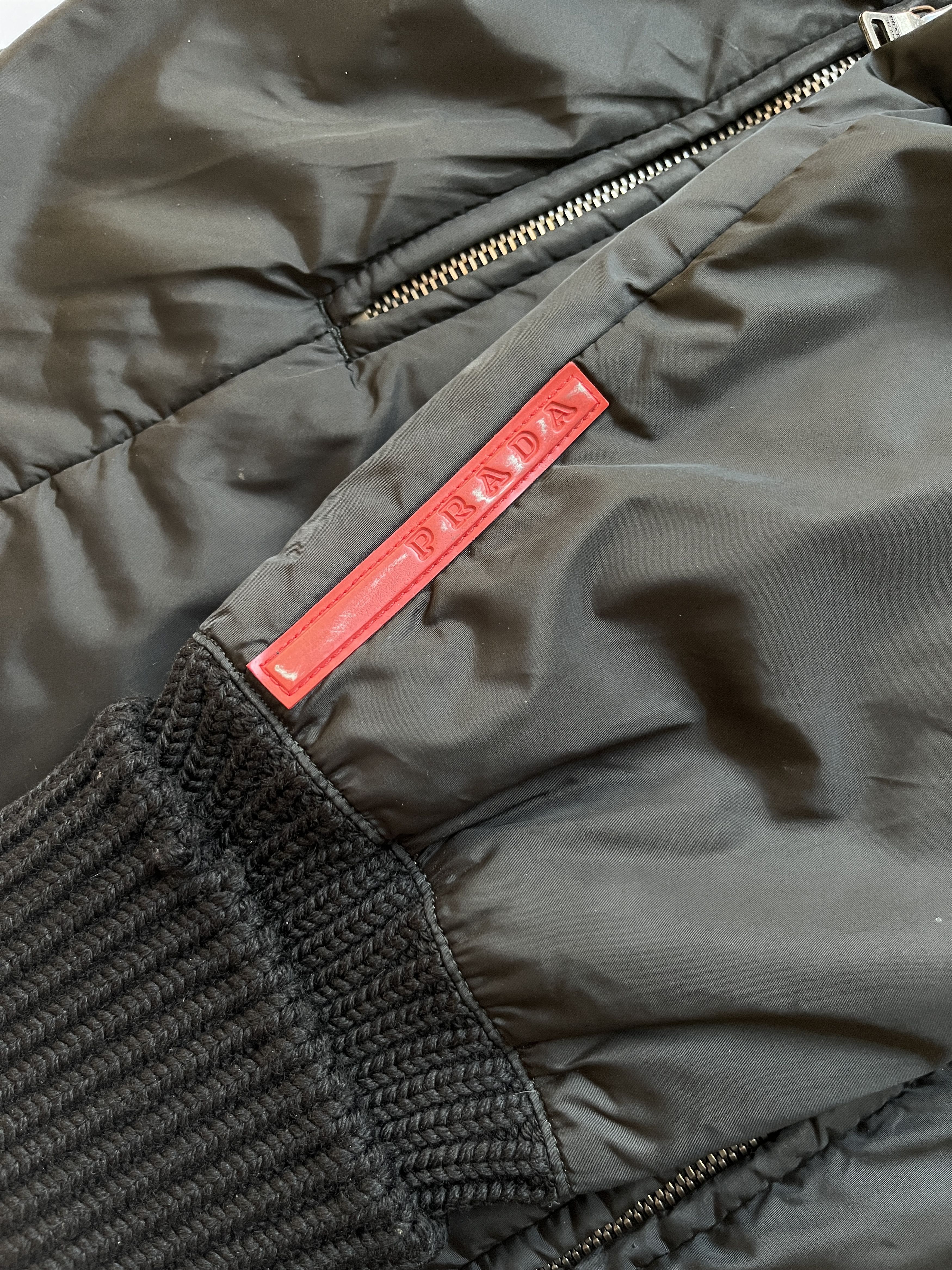 Prada ⚡️QUICK SALE⚡️Prada Sport Linea Rossa Black Bomber/ Coat Size M / US 6-8 / IT 42-44 - 3 Thumbnail
