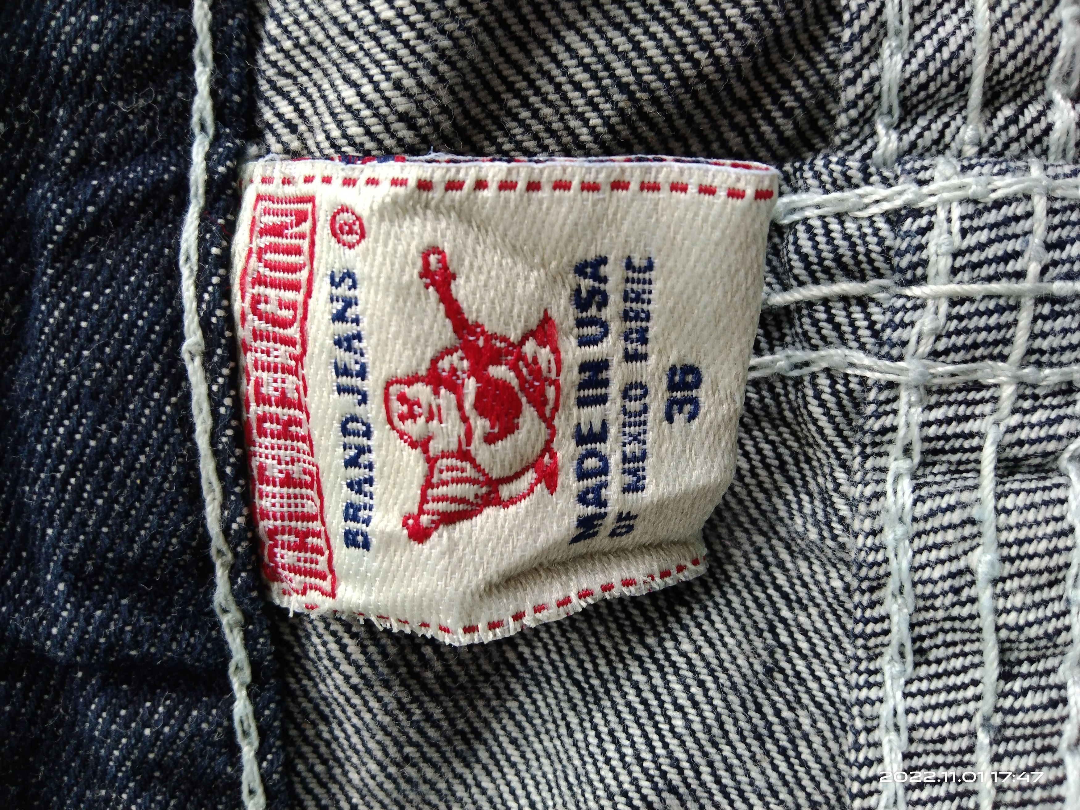 True Religion FLARED🔥VINTAGE 2000s T.RELIGION WASHED BLUE DENIM PANTS Size US 36 / EU 52 - 10 Thumbnail