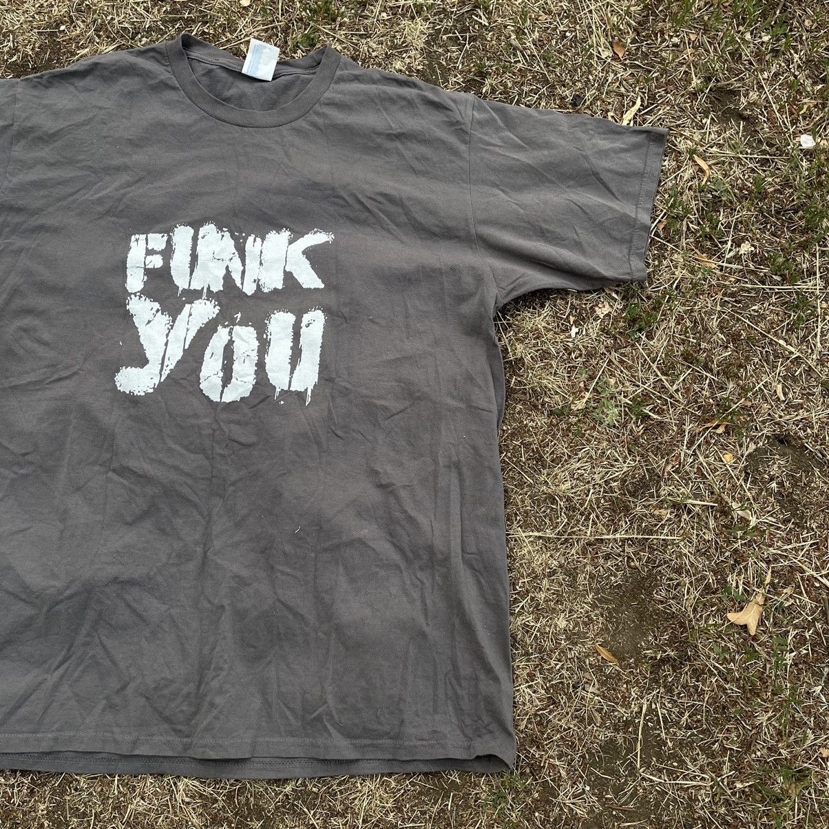 Vintage Vintage 90s Graphic Tee Punk Streetwear Sun Faded Tapered L Size US L / EU 52-54 / 3 - 3 Thumbnail
