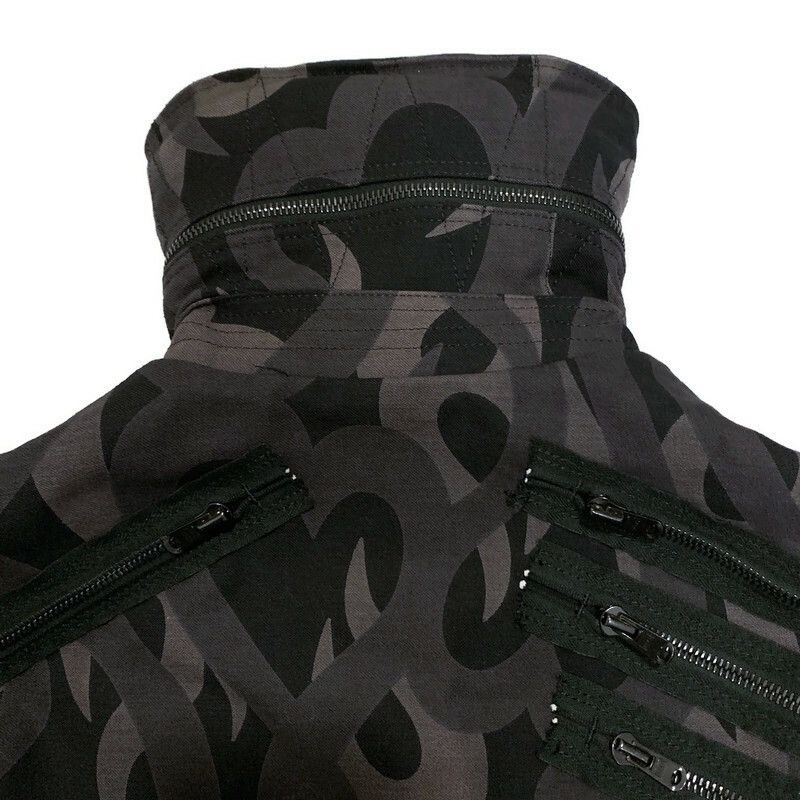 Number (N)ine Number (N)ine 2004AW Tribal Heart Camouflage Bondage Jacket Size US M / EU 48-50 / 2 - 4 Thumbnail
