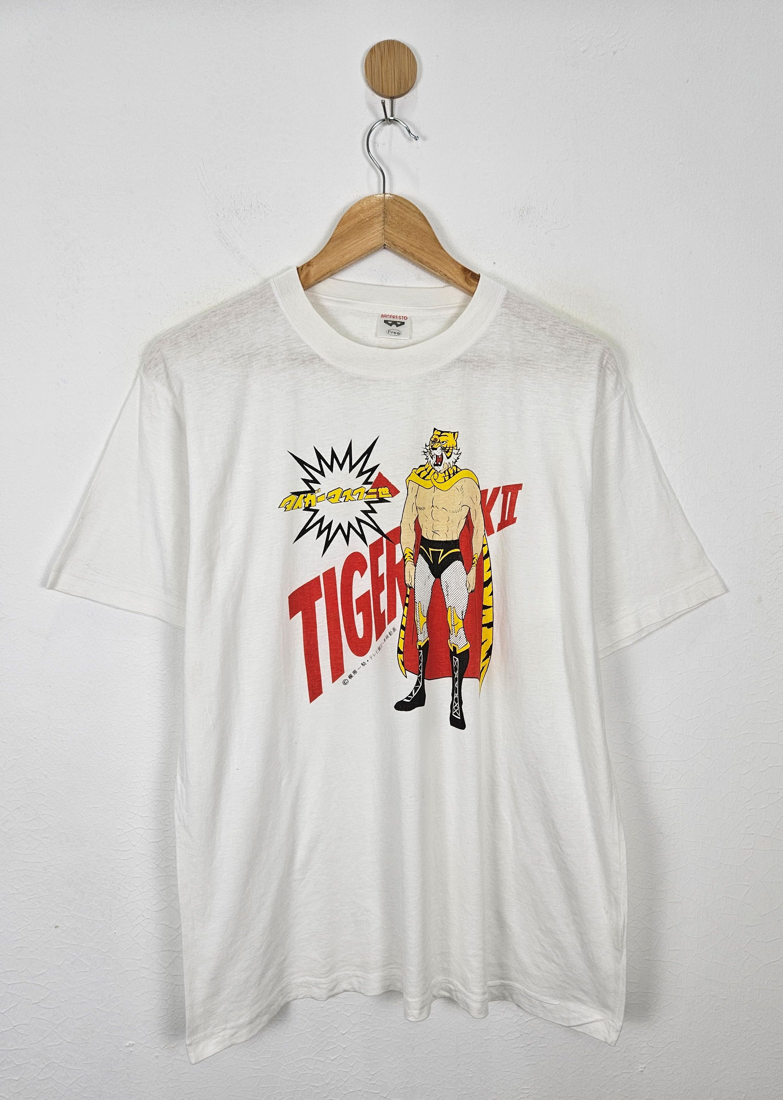 Japanese Brand Vintage Tiger Mask Anime Japan shirt akira bleach Size US L / EU 52-54 / 3 - 1 Thumbnail