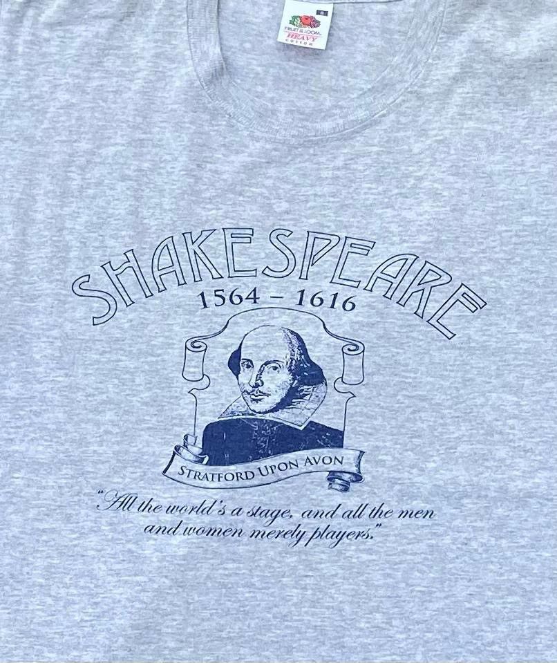 Art Comes First × Fruit Of The Loom × Vintage Vintage Tee SHAKESPEARE ( A 12 ) Size US S / EU 44-46 / 1 - 2 Thumbnail