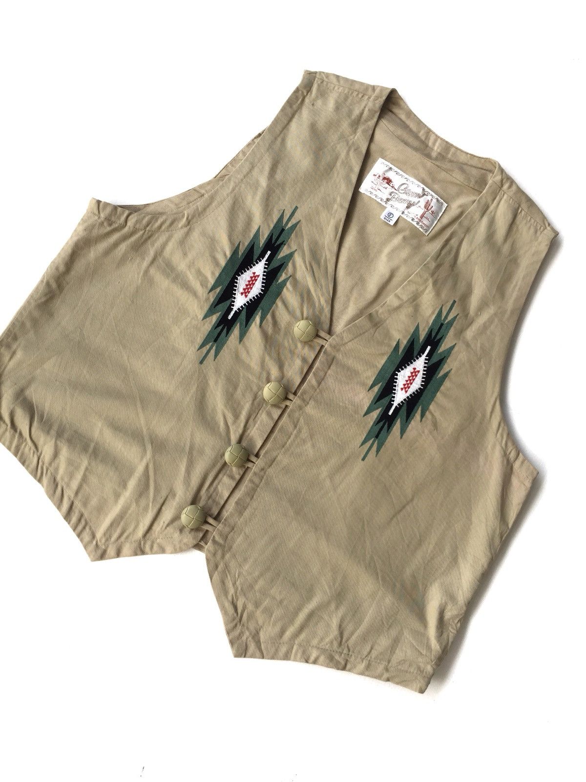 Native HEAT🔥Gem Bony Ortega Design Rockabily Button Vest Size US M / EU 48-50 / 2 - 1 Thumbnail