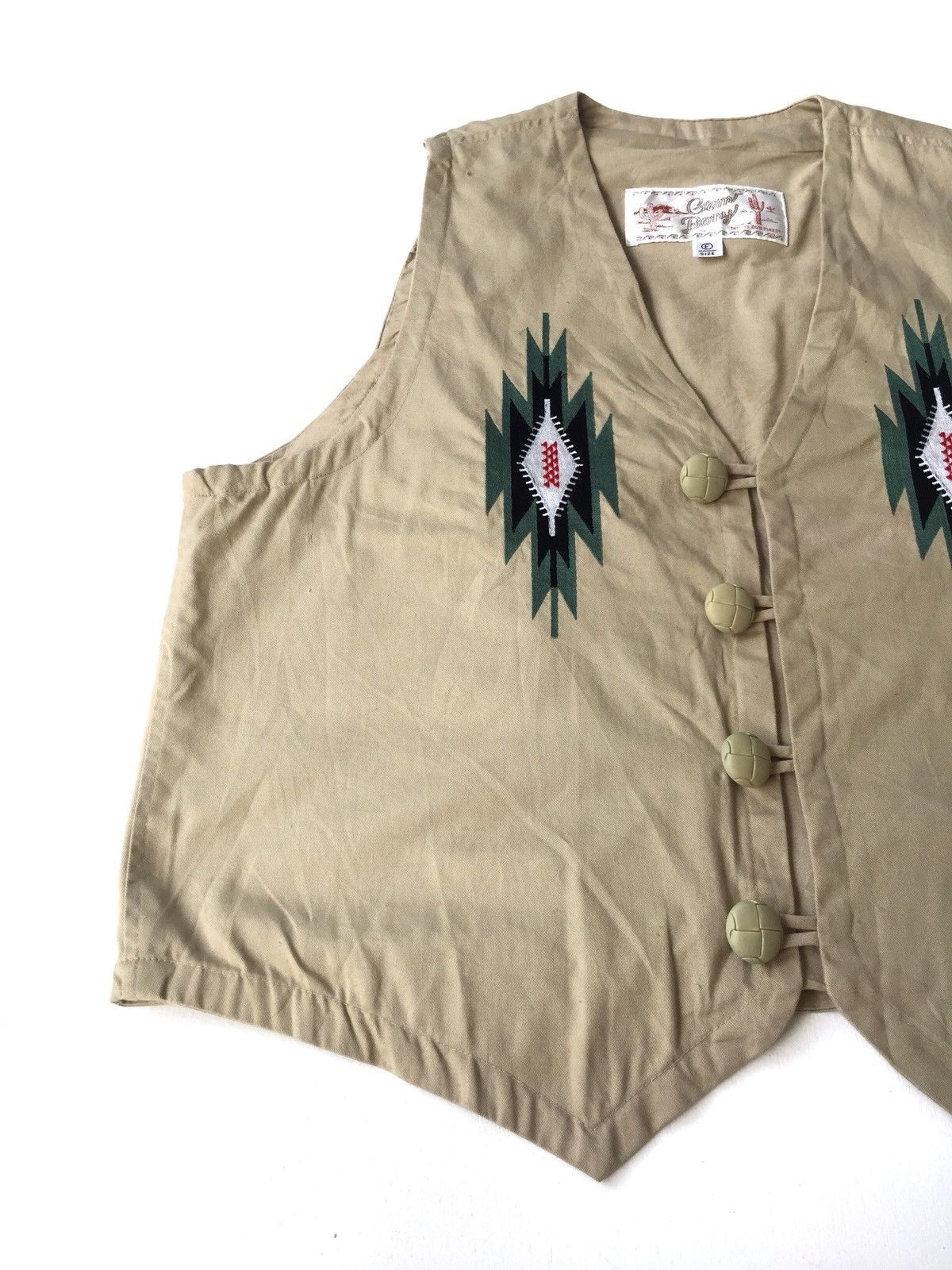 Native HEAT🔥Gem Bony Ortega Design Rockabily Button Vest Size US M / EU 48-50 / 2 - 4 Thumbnail