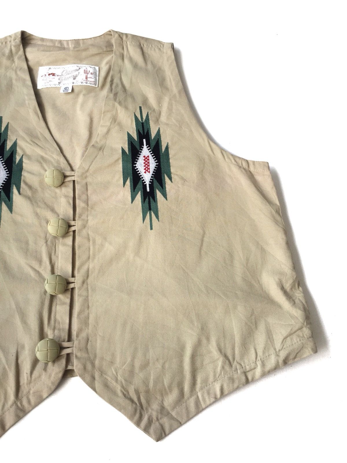 Native HEAT🔥Gem Bony Ortega Design Rockabily Button Vest Size US M / EU 48-50 / 2 - 3 Thumbnail