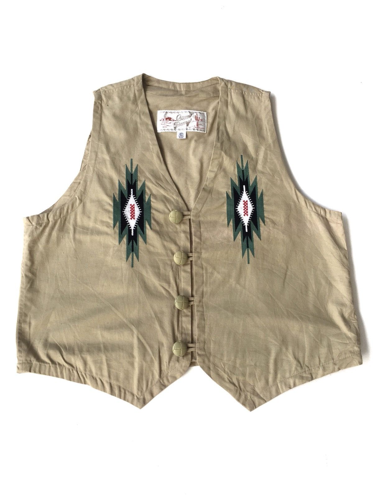 Native HEAT🔥Gem Bony Ortega Design Rockabily Button Vest Size US M / EU 48-50 / 2 - 2 Thumbnail