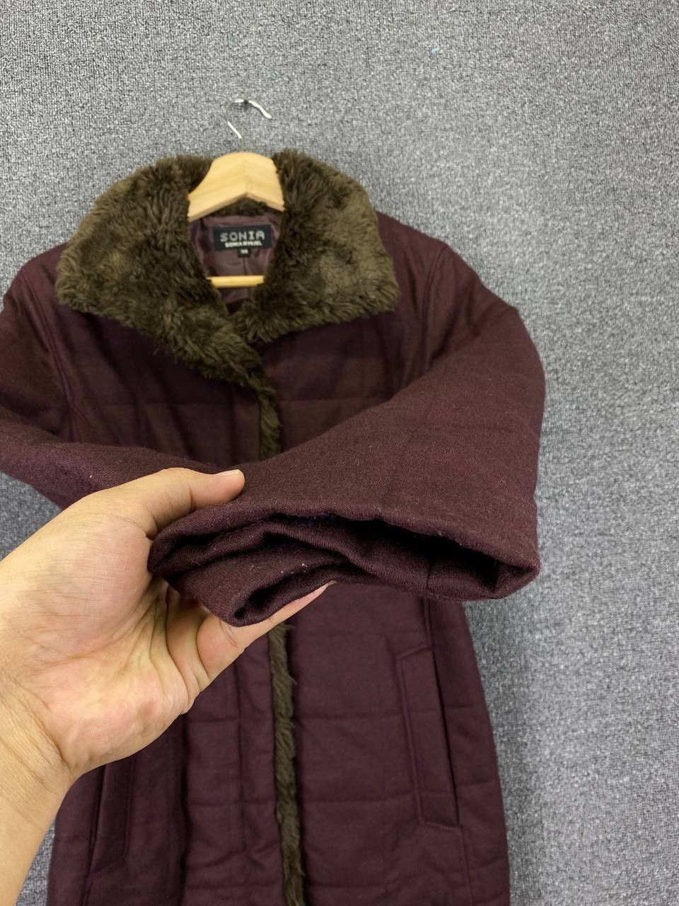 Sonia Rykiel Vintage Sonia Rykiel Faux Fur Quilted Jacket Size S / US 4 / IT 40 - 12 Thumbnail