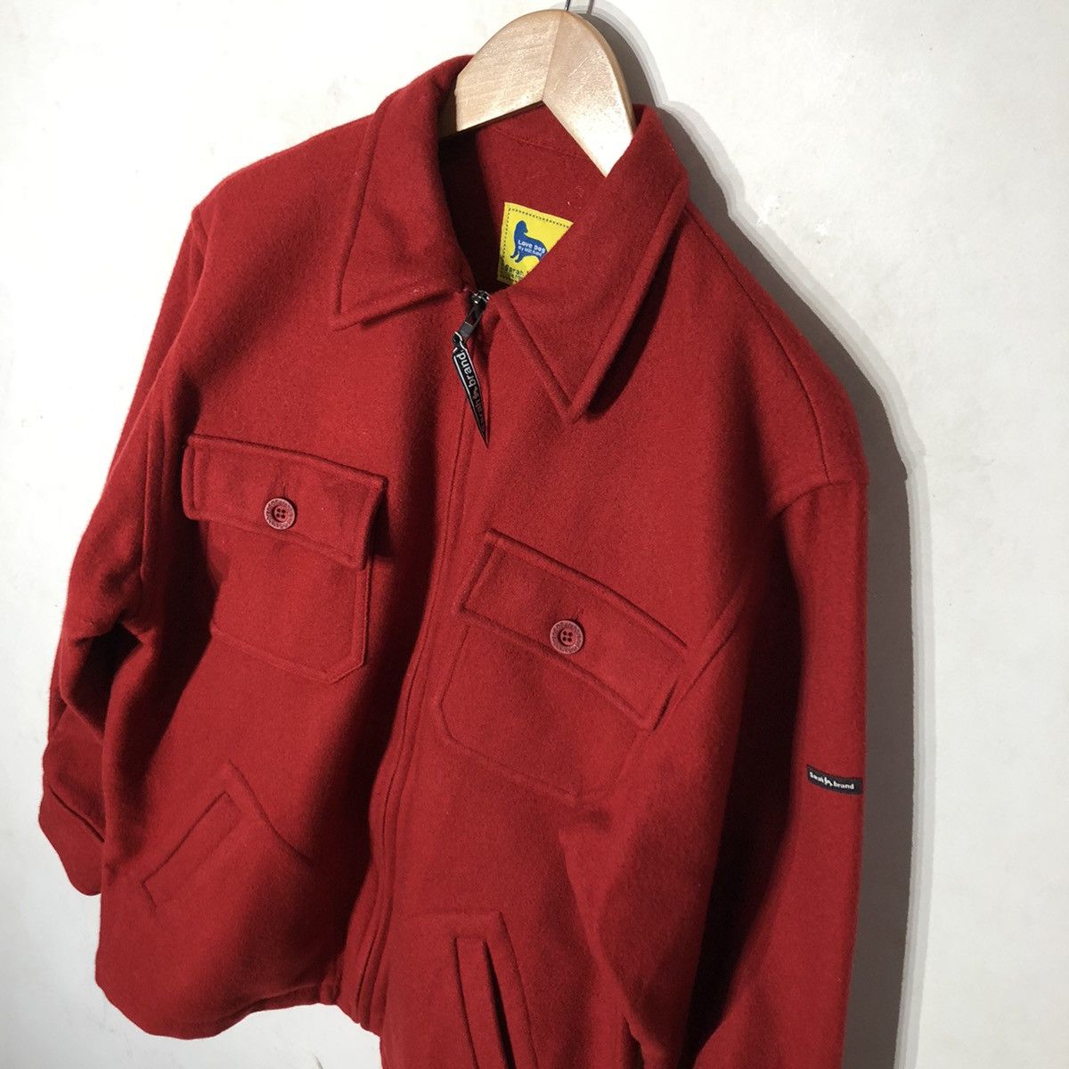 Japanese Brand 🔥90’s VINTAGE WOOL BOMBER JACKET LOGO SARAH ISSEY MIYAKE Size US M / EU 48-50 / 2 - 6 Thumbnail