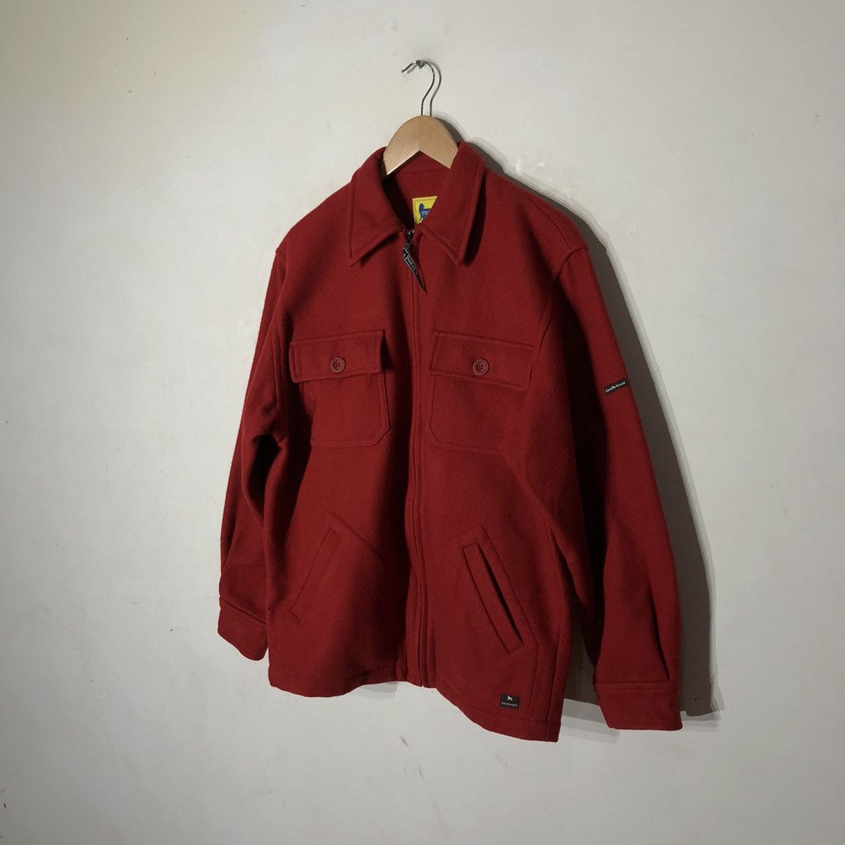 Japanese Brand 🔥90’s VINTAGE WOOL BOMBER JACKET LOGO SARAH ISSEY MIYAKE Size US M / EU 48-50 / 2 - 3 Thumbnail