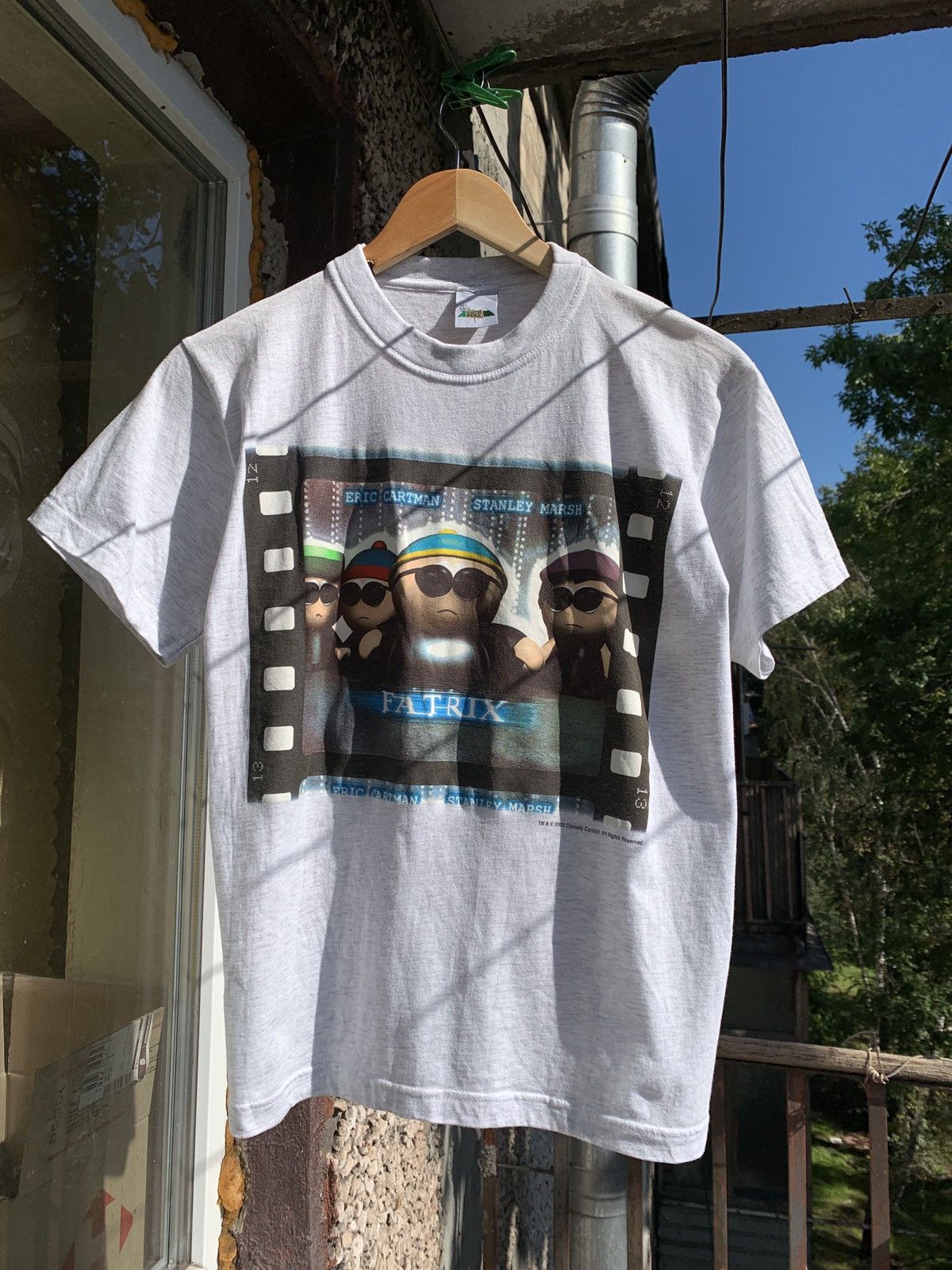 00s Vintage South Park Fatrix Matrix Humor T-Shirt