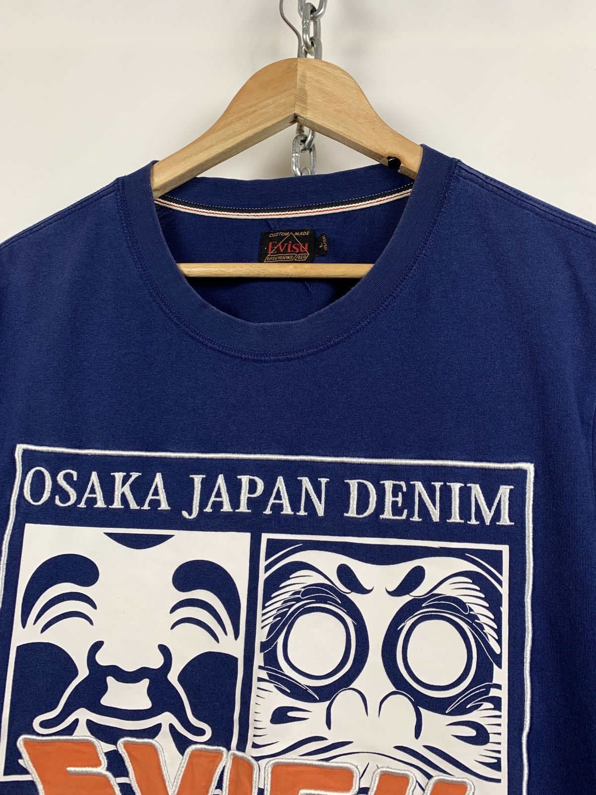 Evisu Vintage Evisu Navy Blue T-Shirt Size US M / EU 48-50 / 2 - 4 Thumbnail