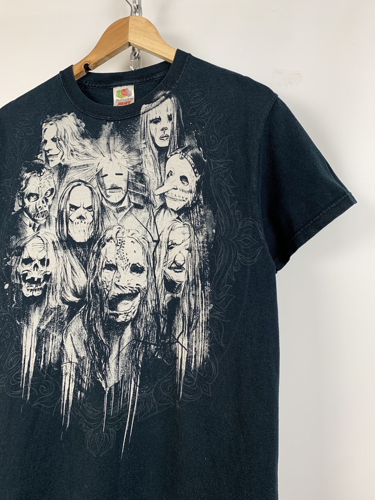 Band Tees 00s Vintage Slipknot Faded Black Band T-Shirt Size US M / EU 48-50 / 2 - 4 Thumbnail