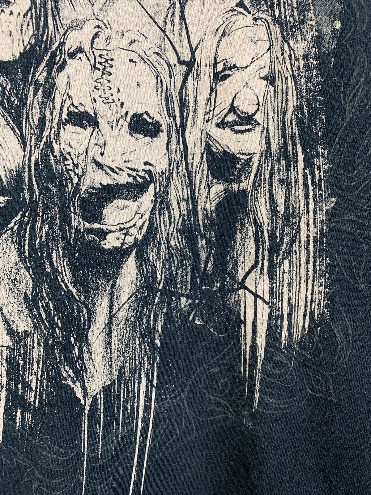Band Tees 00s Vintage Slipknot Faded Black Band T-Shirt Size US M / EU 48-50 / 2 - 6 Thumbnail