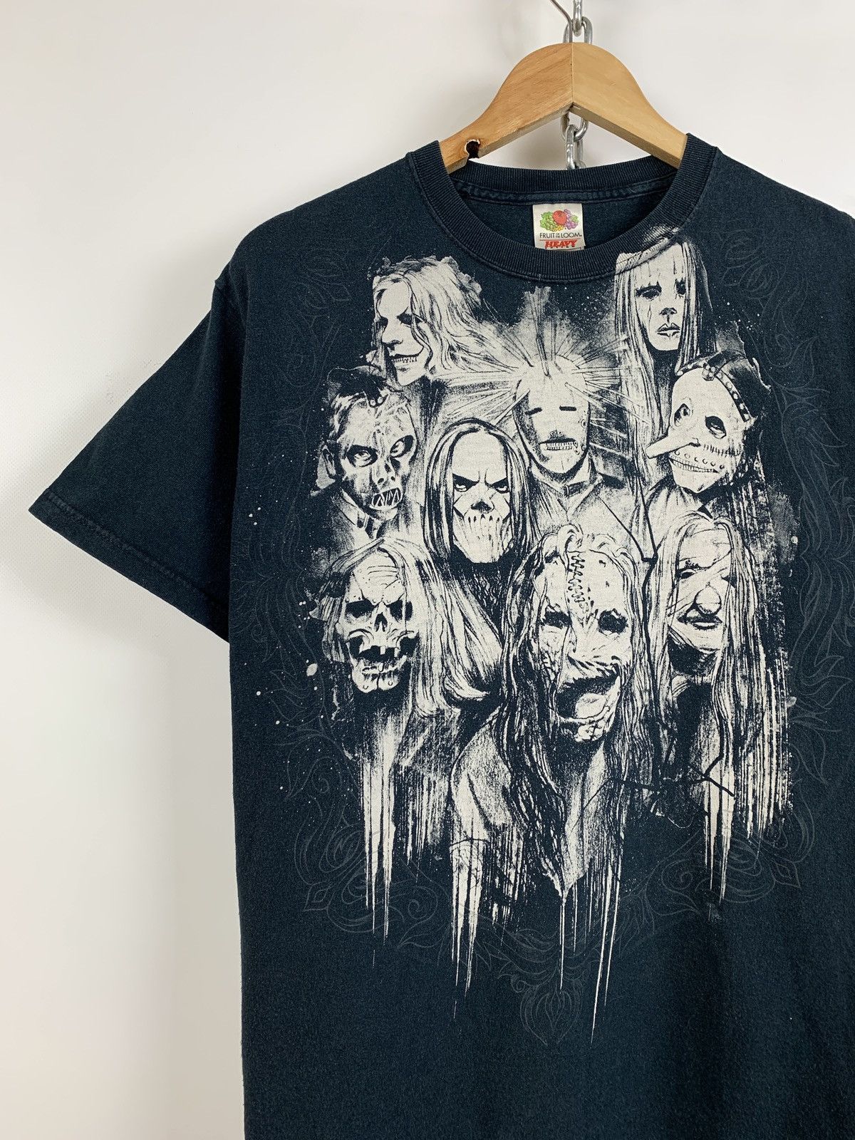 Band Tees 00s Vintage Slipknot Faded Black Band T-Shirt Size US M / EU 48-50 / 2 - 3 Thumbnail