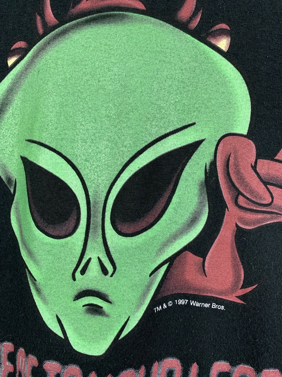 Alien Workshop 1997 Vintage Taz Alien Take Me To Your Leader Black T-Shirt Size US L / EU 52-54 / 3 - 7 Thumbnail