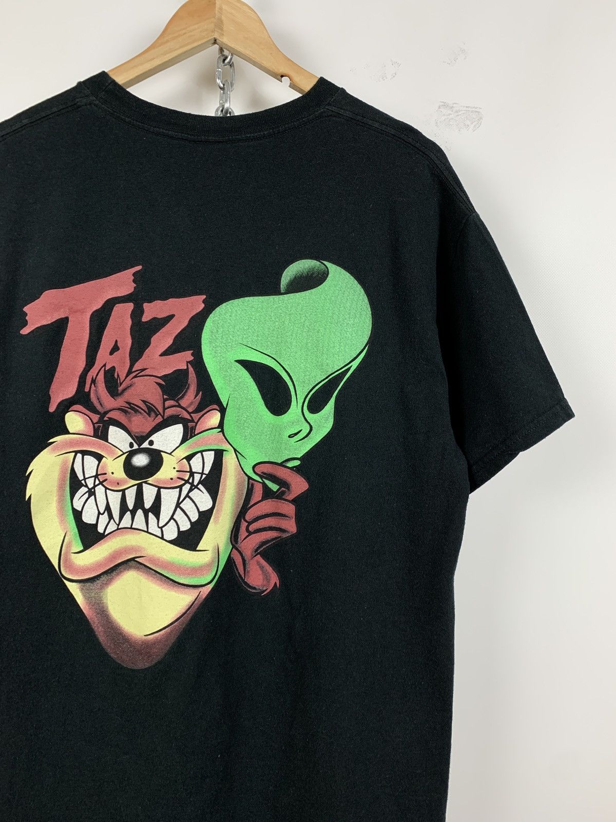 Alien Workshop 1997 Vintage Taz Alien Take Me To Your Leader Black T-Shirt Size US L / EU 52-54 / 3 - 9 Thumbnail