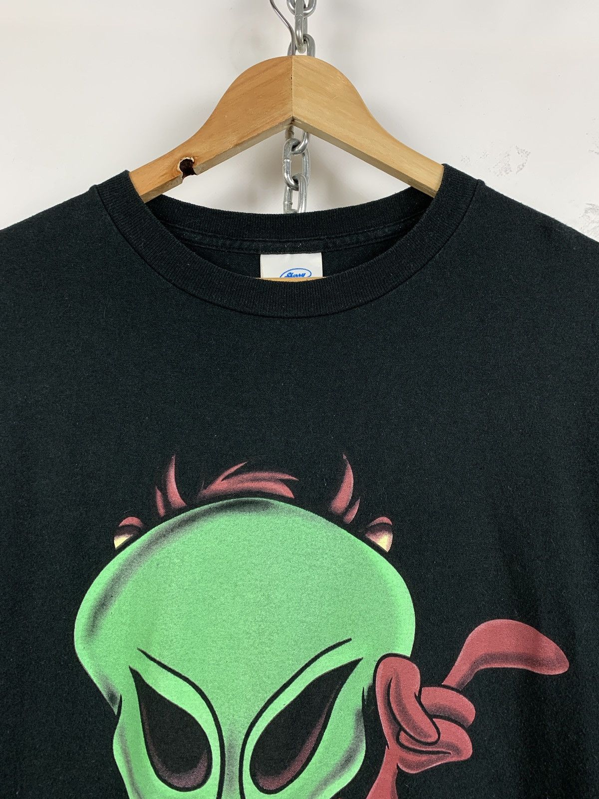 Alien Workshop 1997 Vintage Taz Alien Take Me To Your Leader Black T-Shirt Size US L / EU 52-54 / 3 - 6 Thumbnail