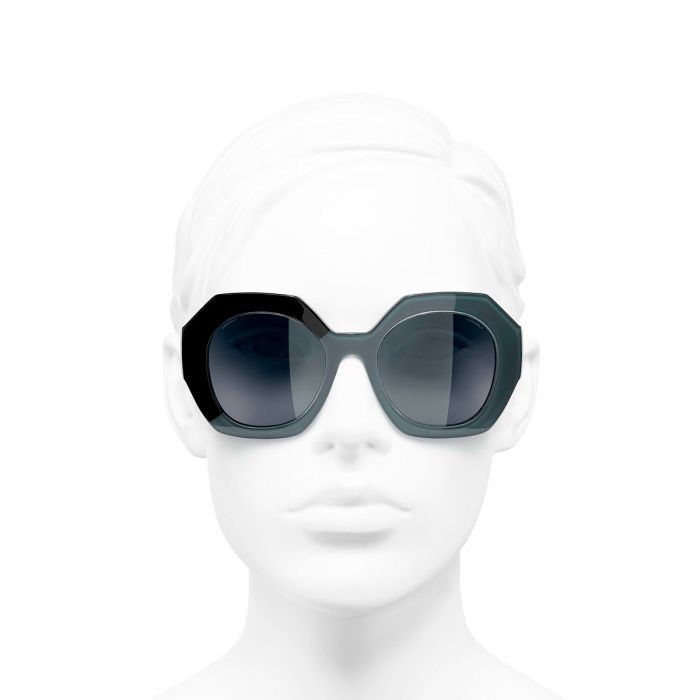 Chanel Chanel BNIB Round Sunglasses Black Grey Frame Size ONE SIZE - 1 Thumbnail