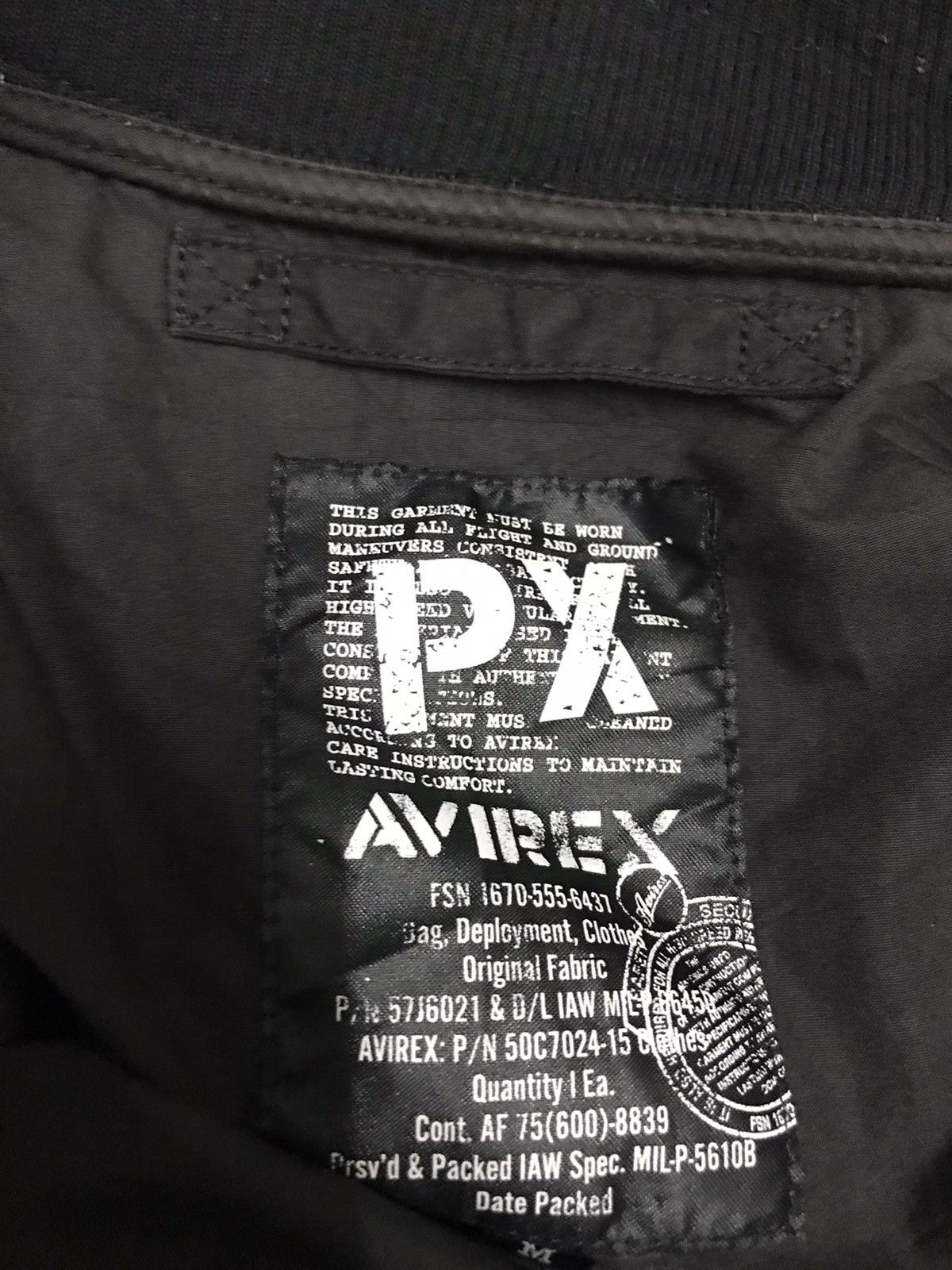 Avirex Px Avirex flight jacket zipper Size US M / EU 48-50 / 2 - 3 Thumbnail