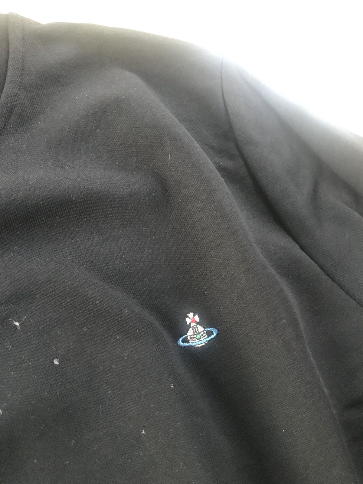 Vivienne Westwood Black Crewneck Sweater With Embroidered Logo Size US M / EU 48-50 / 2 - 10 Thumbnail