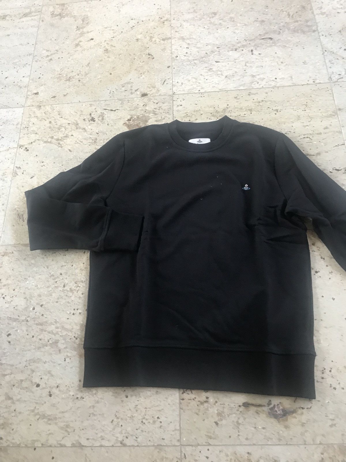 Vivienne Westwood Black Crewneck Sweater With Embroidered Logo Size US M / EU 48-50 / 2 - 3 Thumbnail