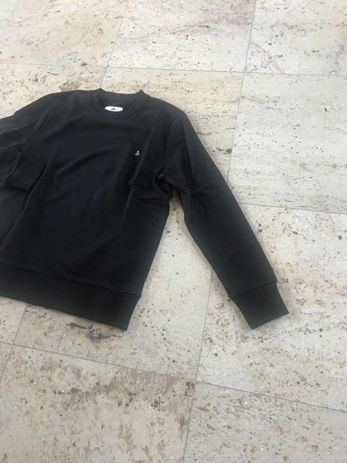 Vivienne Westwood Black Crewneck Sweater With Embroidered Logo Size US M / EU 48-50 / 2 - 4 Thumbnail