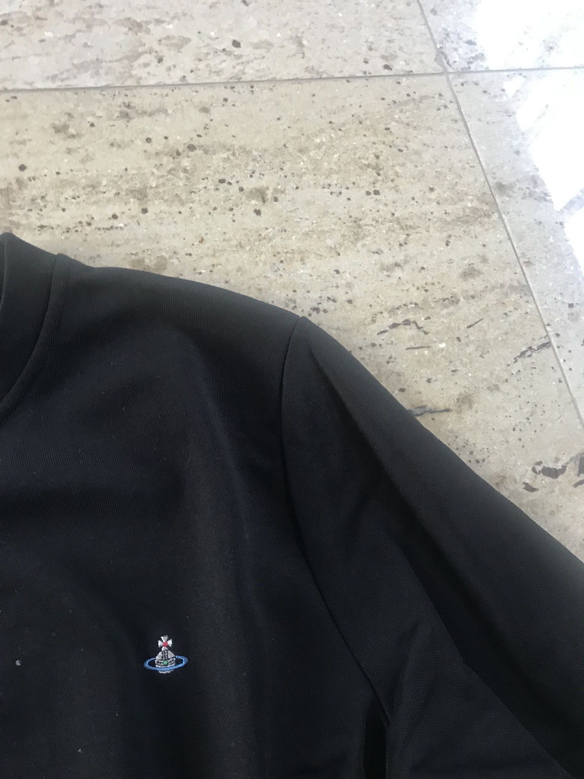 Vivienne Westwood Black Crewneck Sweater With Embroidered Logo Size US M / EU 48-50 / 2 - 6 Thumbnail