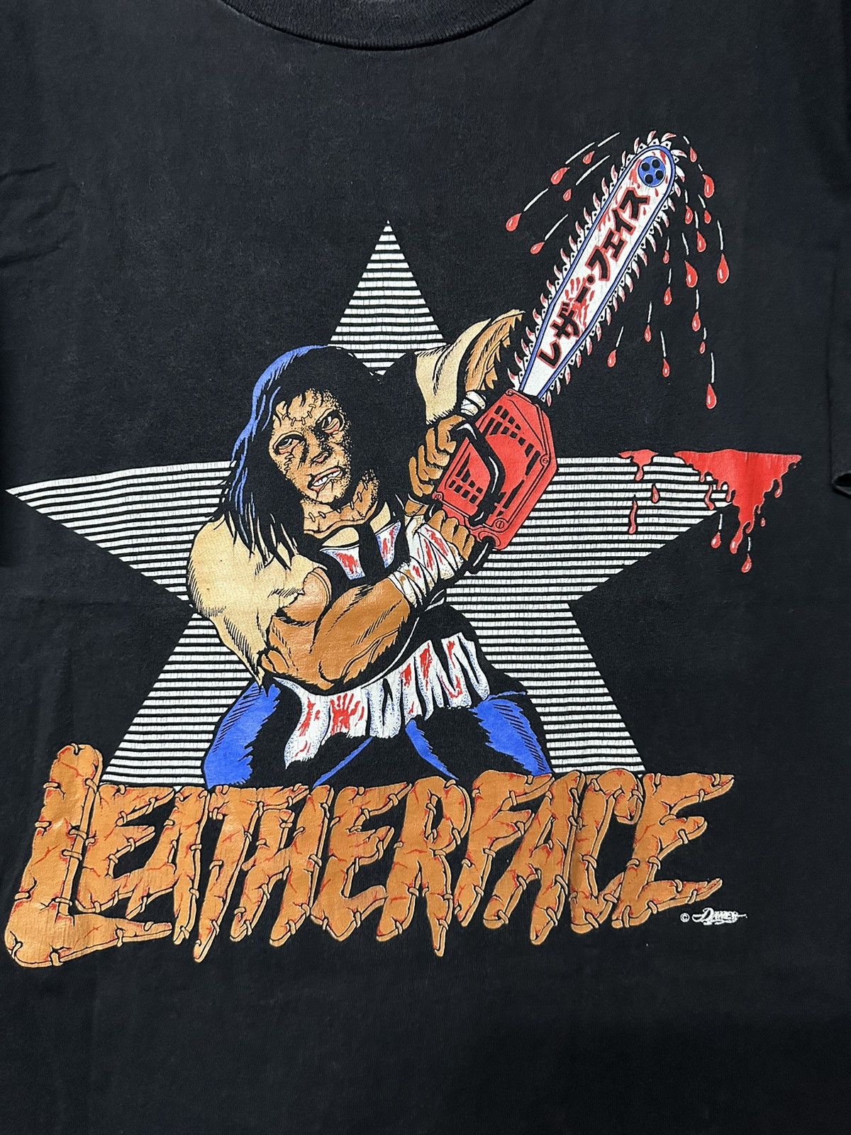 Expert Horror Rare Vintage Wwf Leatherface Wrestling Sun Faded Tee Size US M / EU 48-50 / 2 - 2 Thumbnail