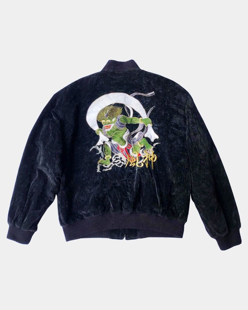 Toyo Enterprises VINTAGE SOUVENIR JACKET VELVET SUKAJAN JAPAN Size US M / EU 48-50 / 2 - 2 Thumbnail