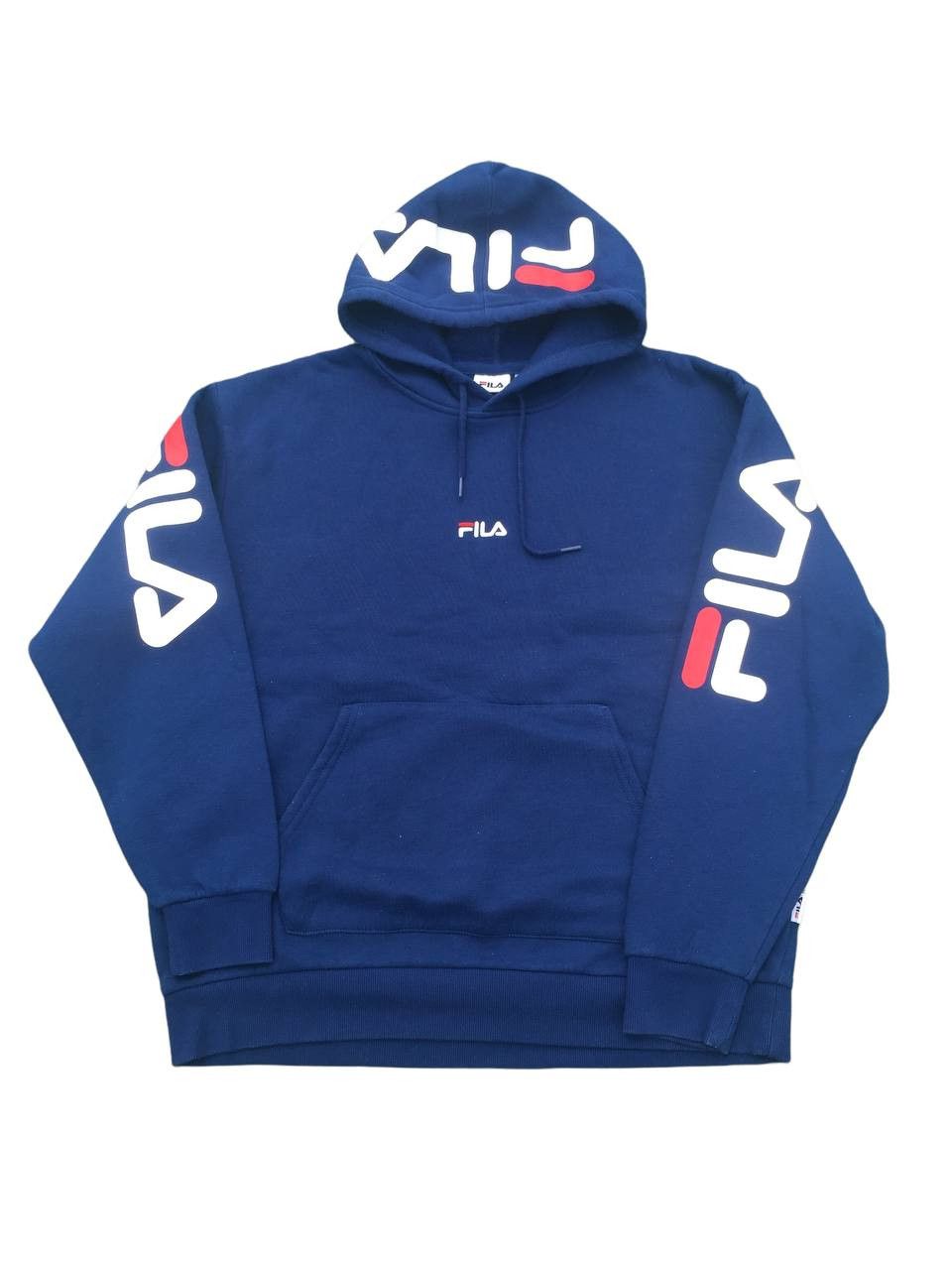 Fila Vintage Fila Mini Center Logo Embroidered Hoodie Size US L / EU 52-54 / 3 - 1 Thumbnail